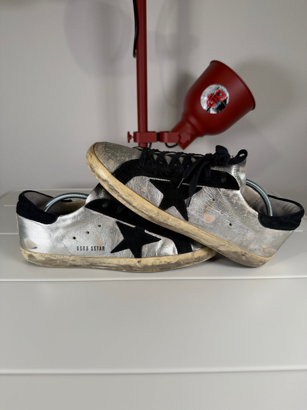 Golden Goose Silver Superstars 41/8