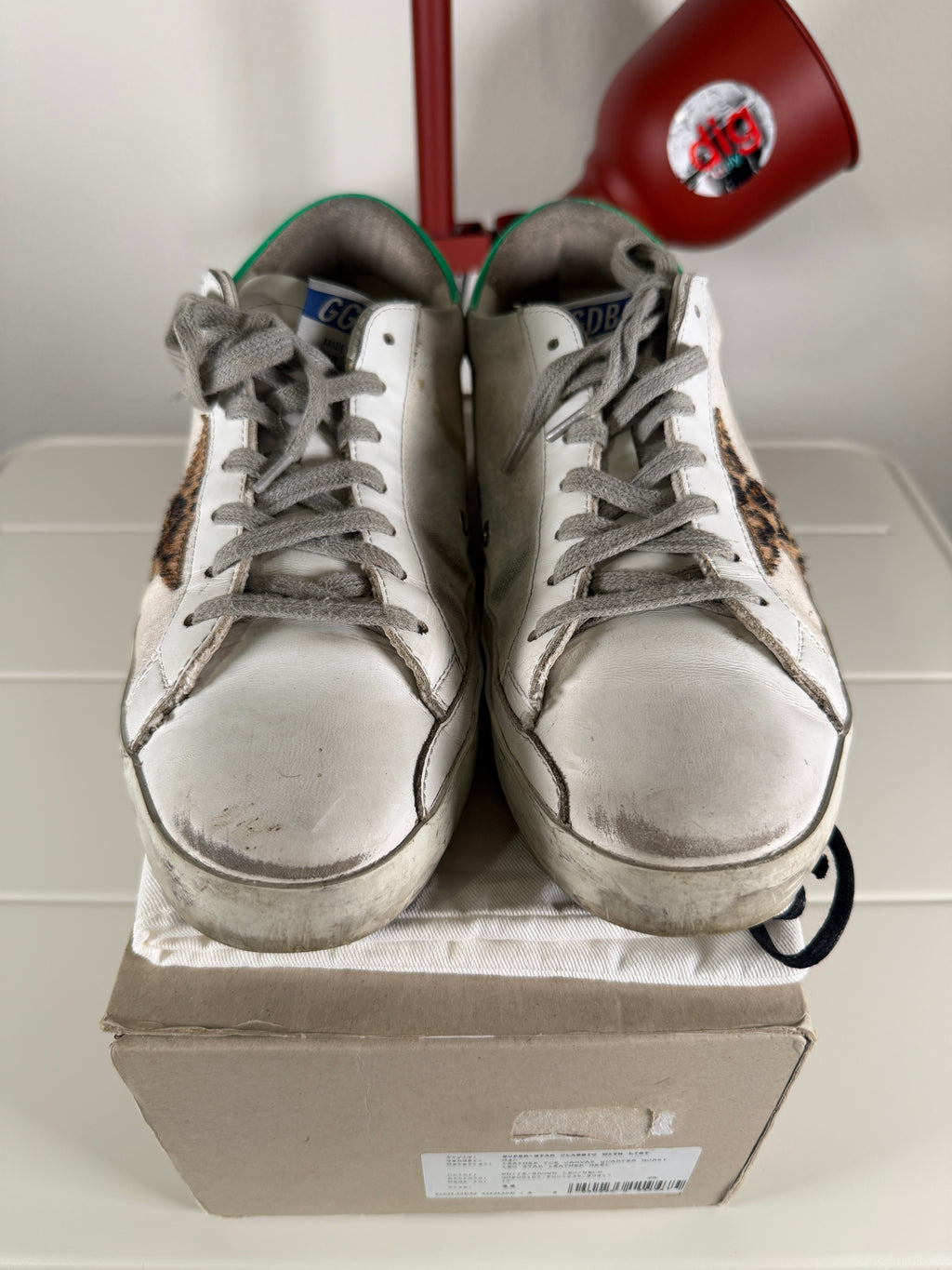 Golden Goose Superstar Leopard Green 44/11