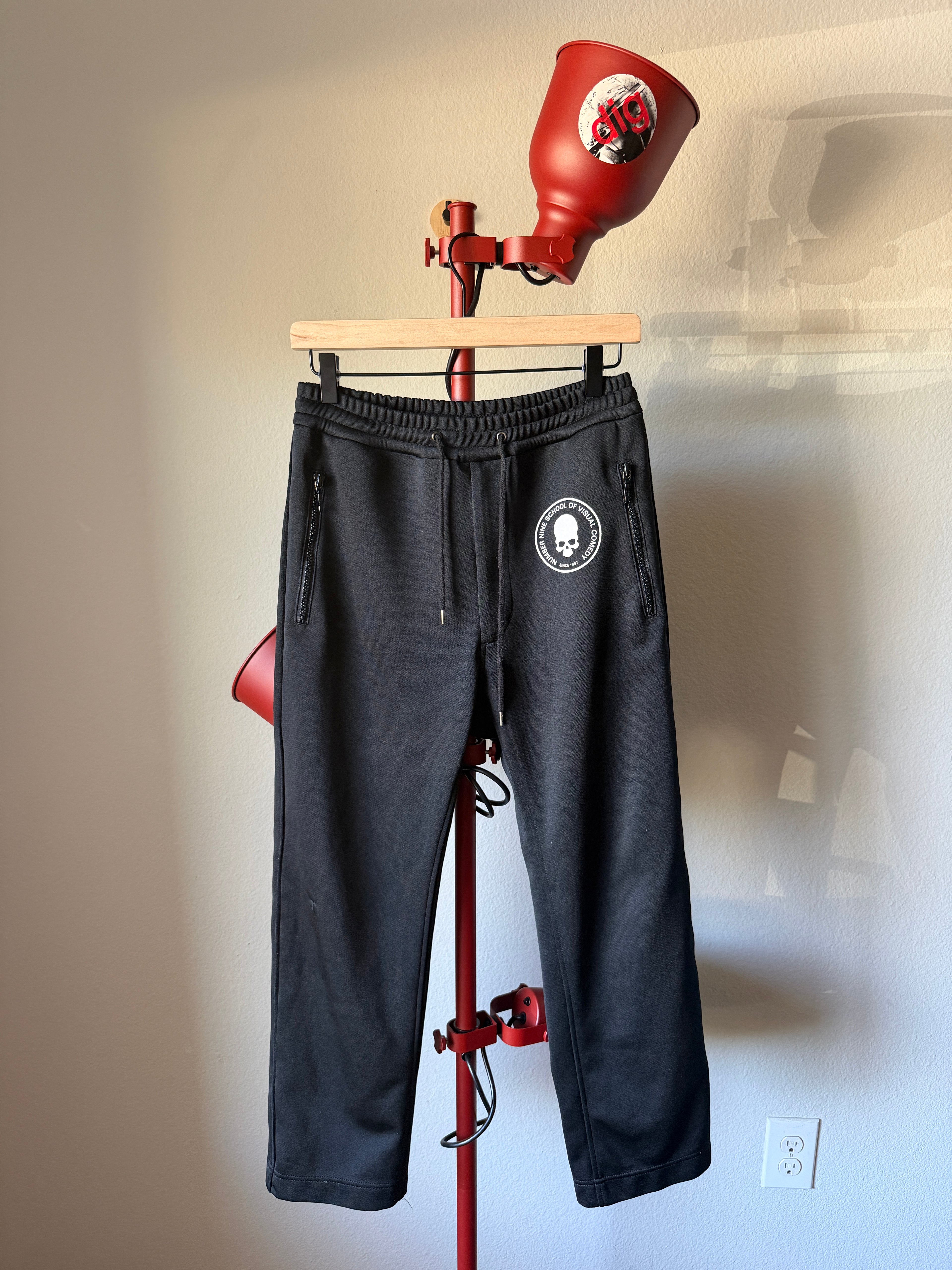 Number (N)ine SS01 School of Visual Comedy Track pants