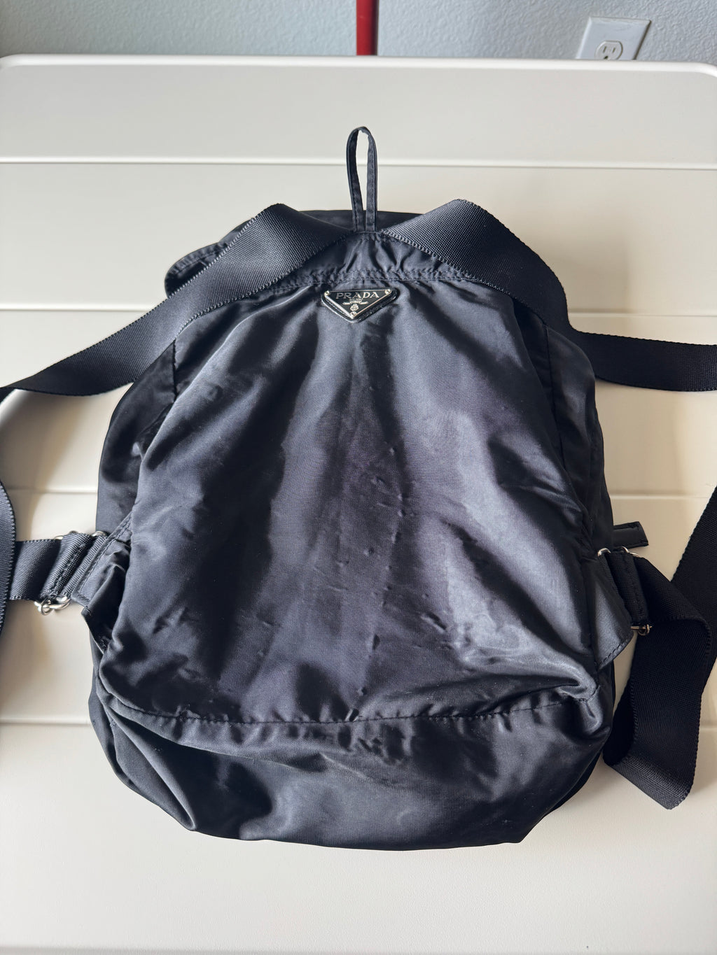 Prada Nylon Black Backpack