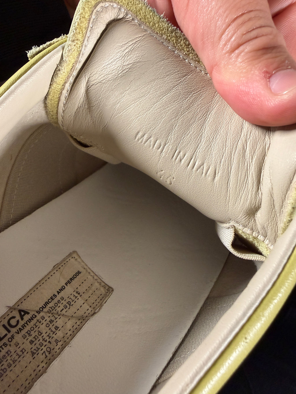 Maison Margiela Yellow Gum Gats 45/12