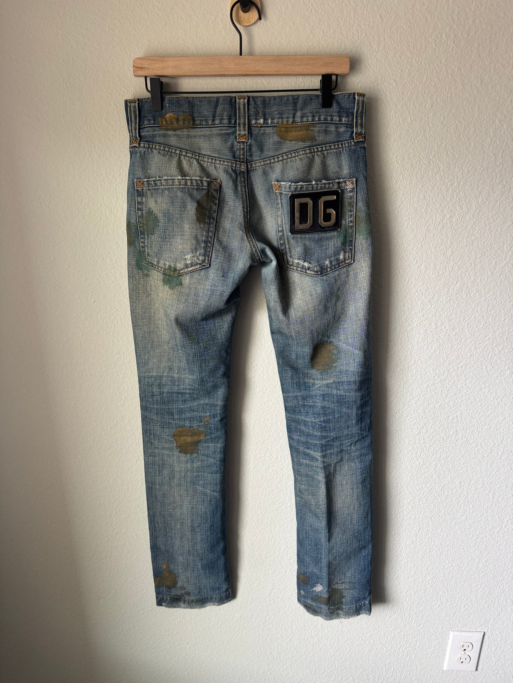 Dolce & Gabbanna Paint Splatter Denim 34