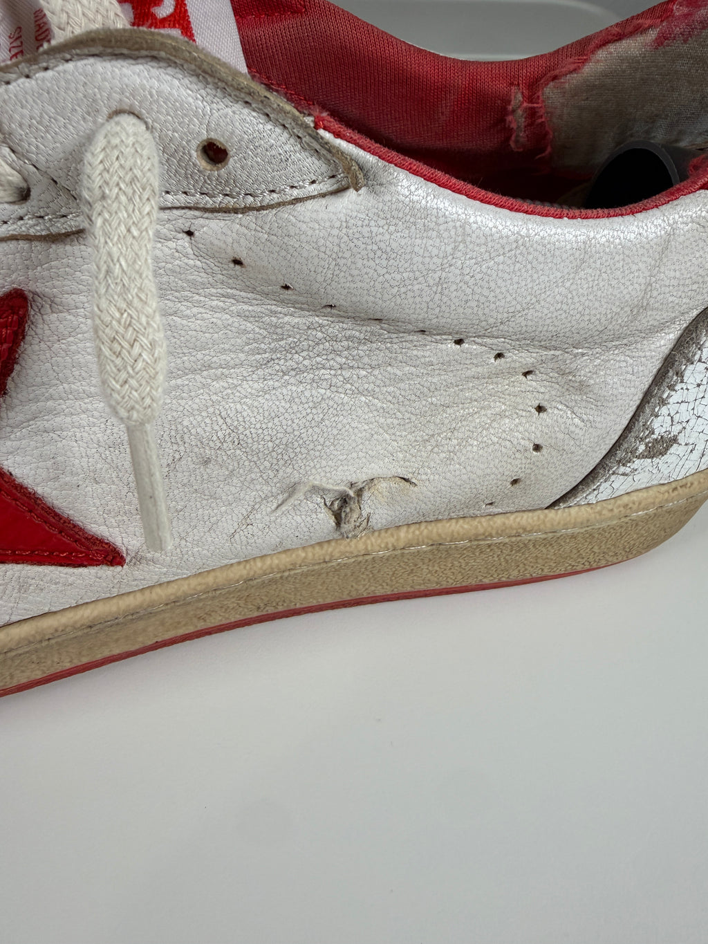 Golden Goose Red White Ballstar Sneakers 43/10