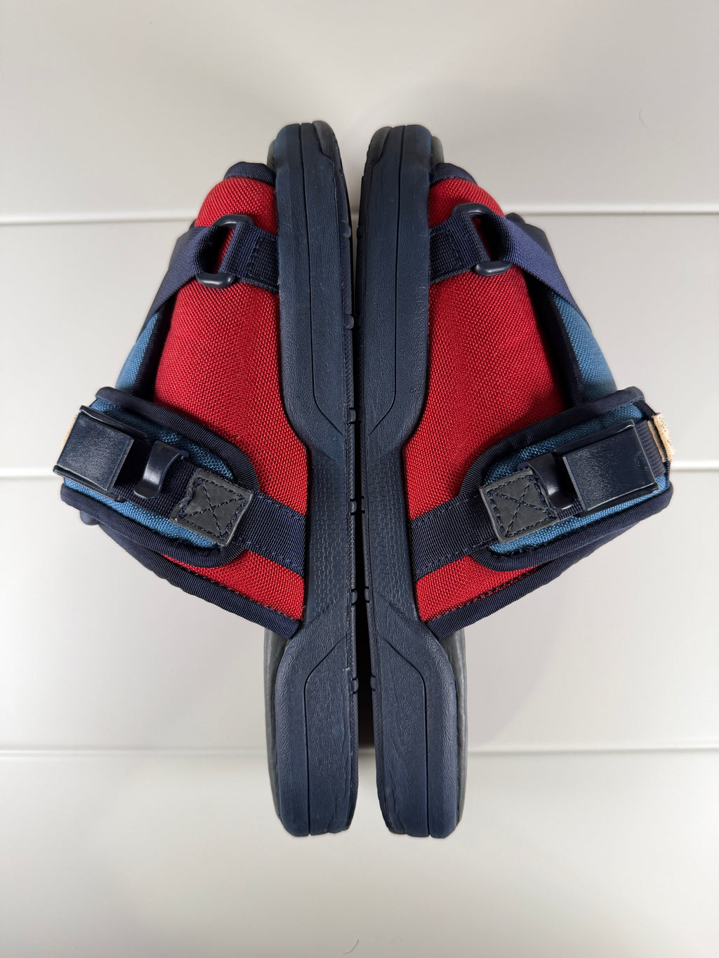 Visvim Christo Two-Tone Blue/Red Sandals L