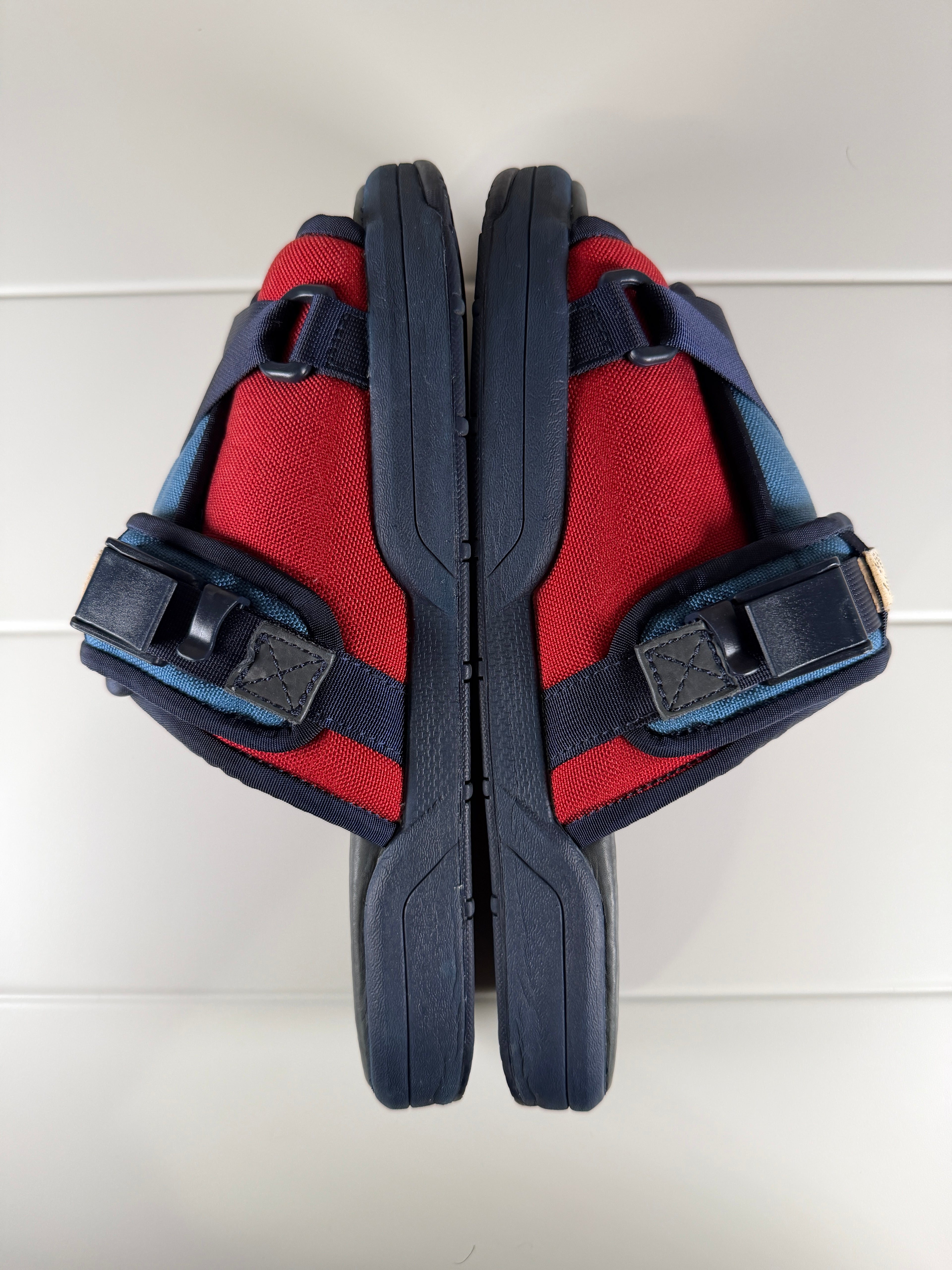 Visvim Christo Two-Tone Blue/Red Sandals L