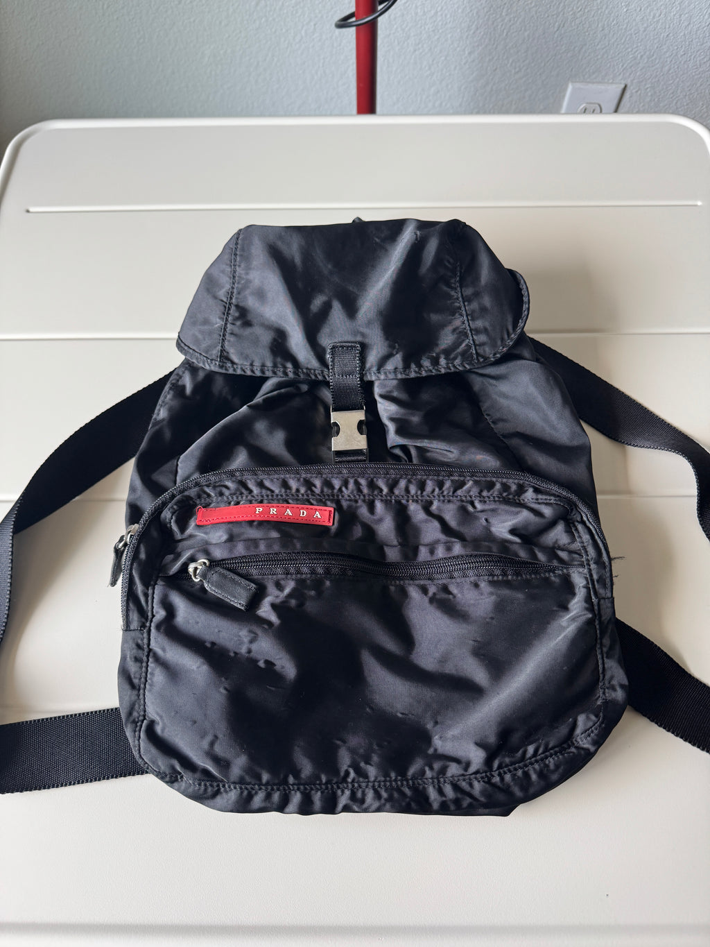 Prada Nylon Black Backpack