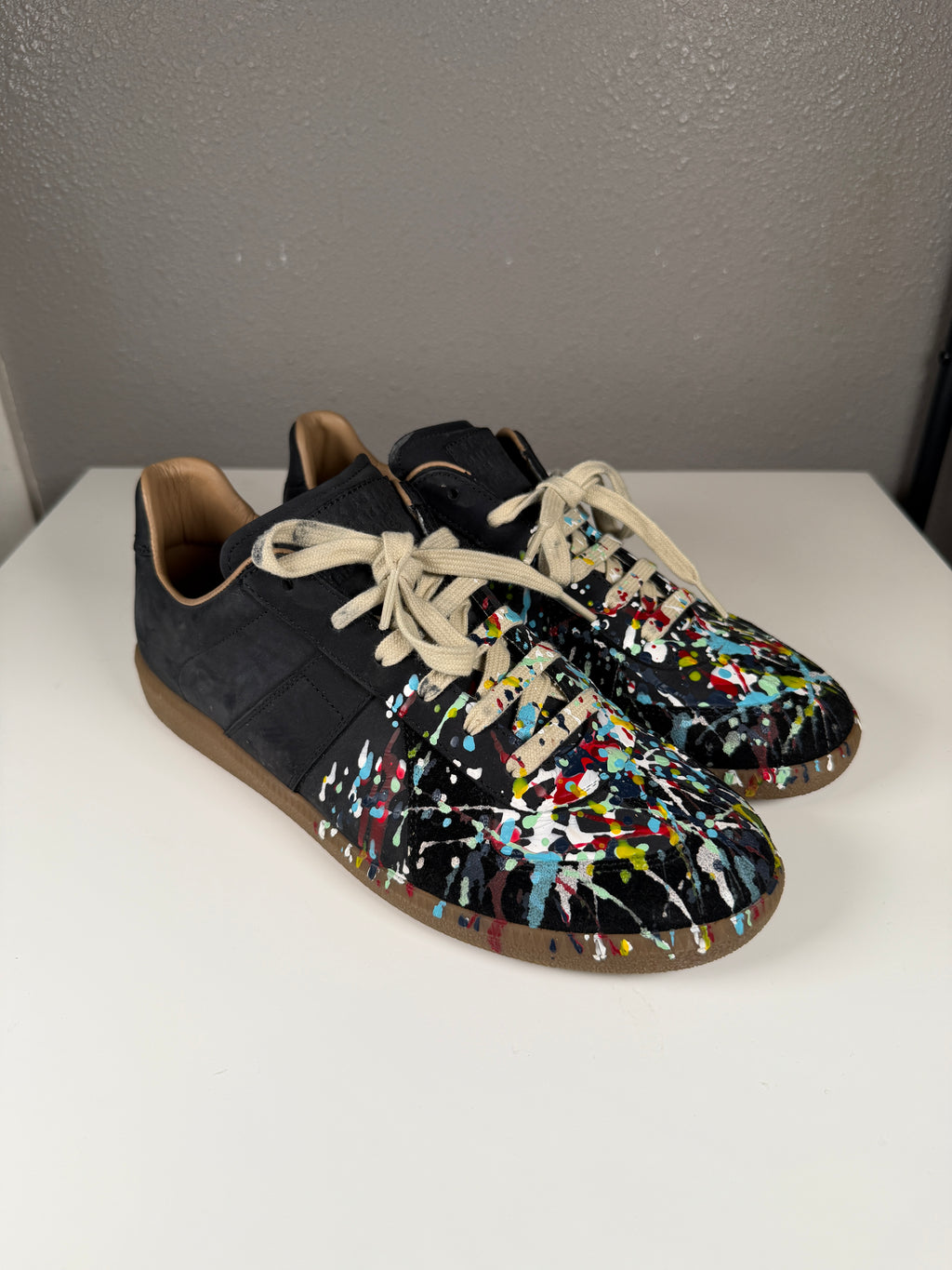 Maison Margiela Paint Splatter Black Gats 43/10