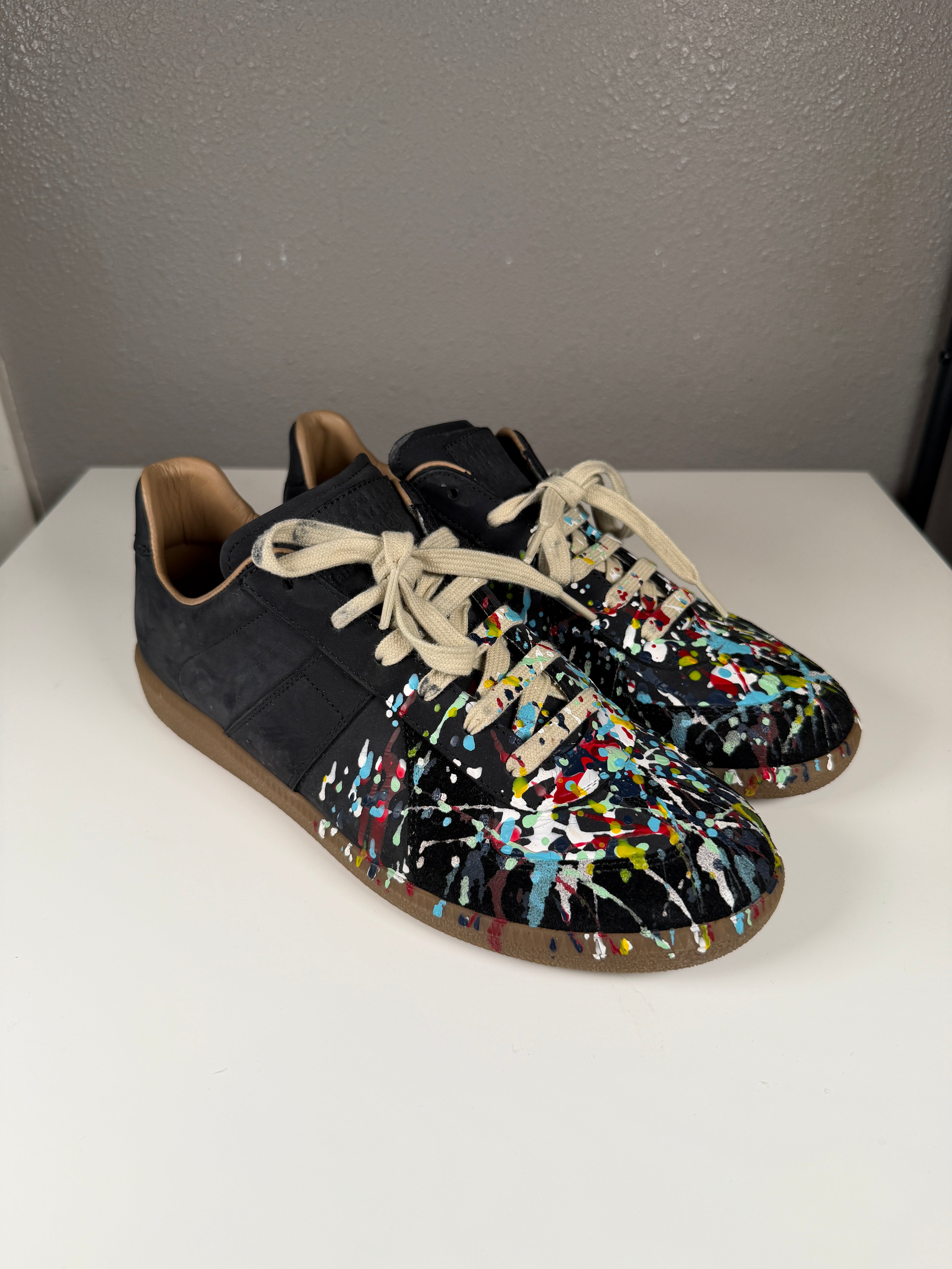 Maison Margiela Paint Splatter Black Gats 43/10