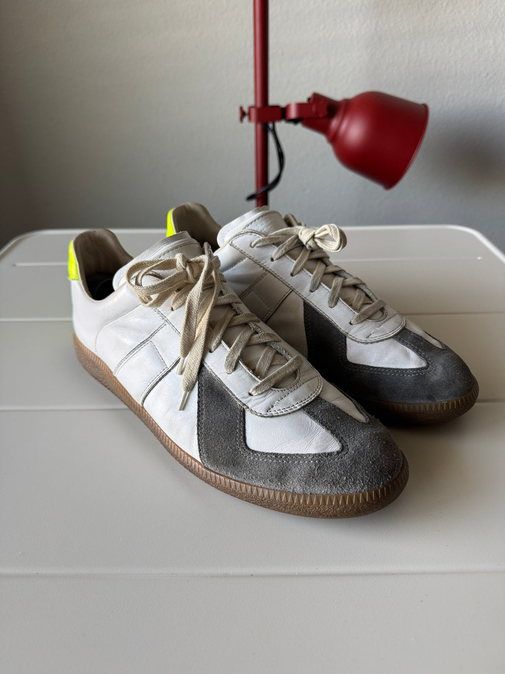 Maison Margiela White Neon Green Gum Gats 44/11