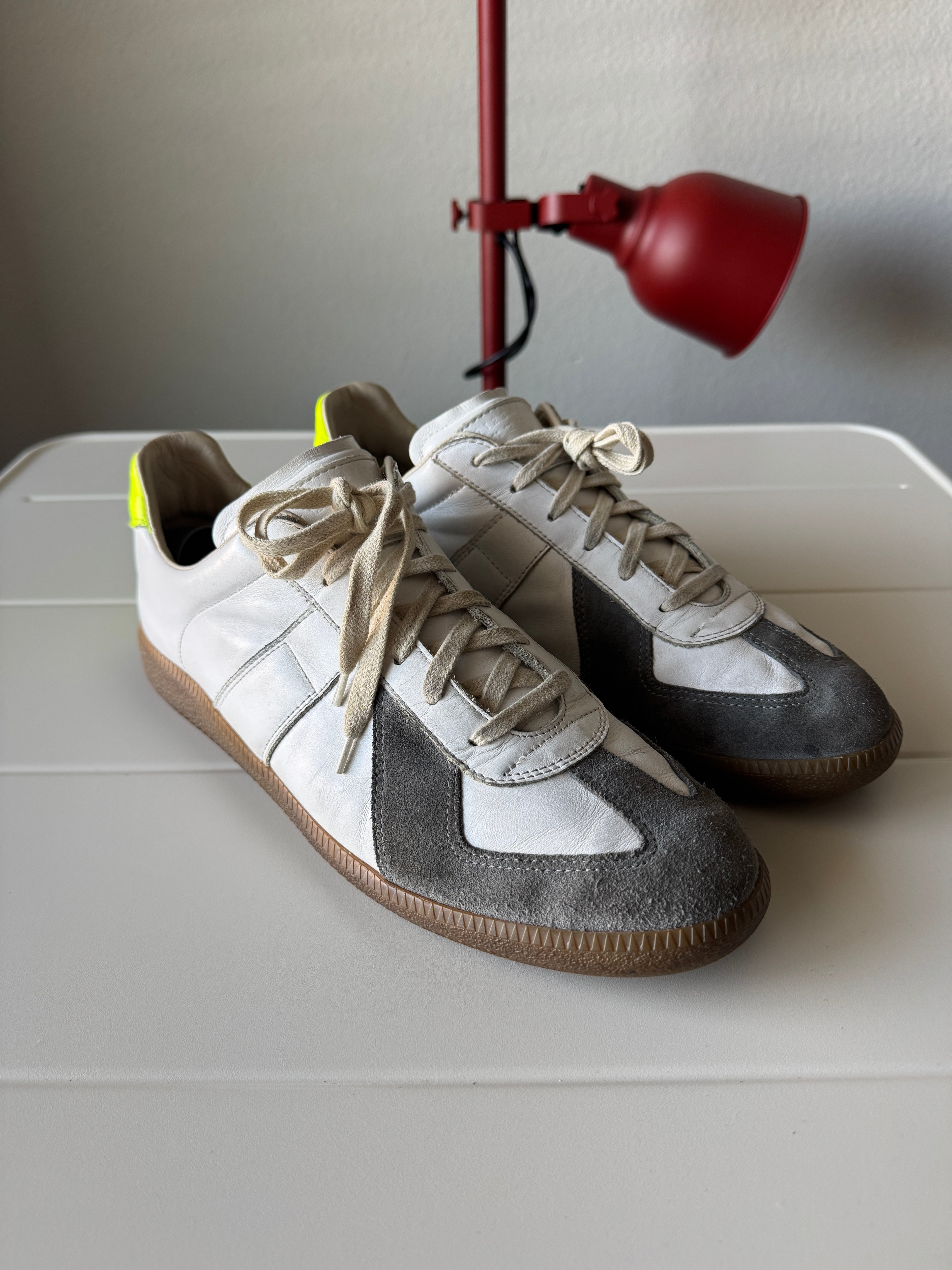Maison Margiela White Neon Green Gum Gats 44/11