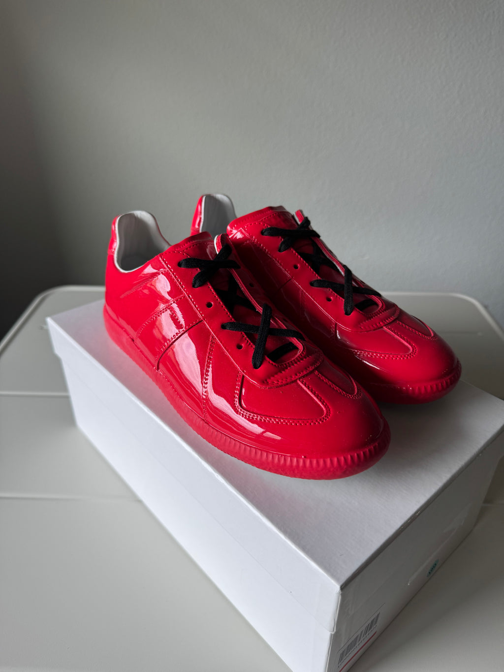 Maison Margiela Women’s Patent Rubber Red Gats 37/7