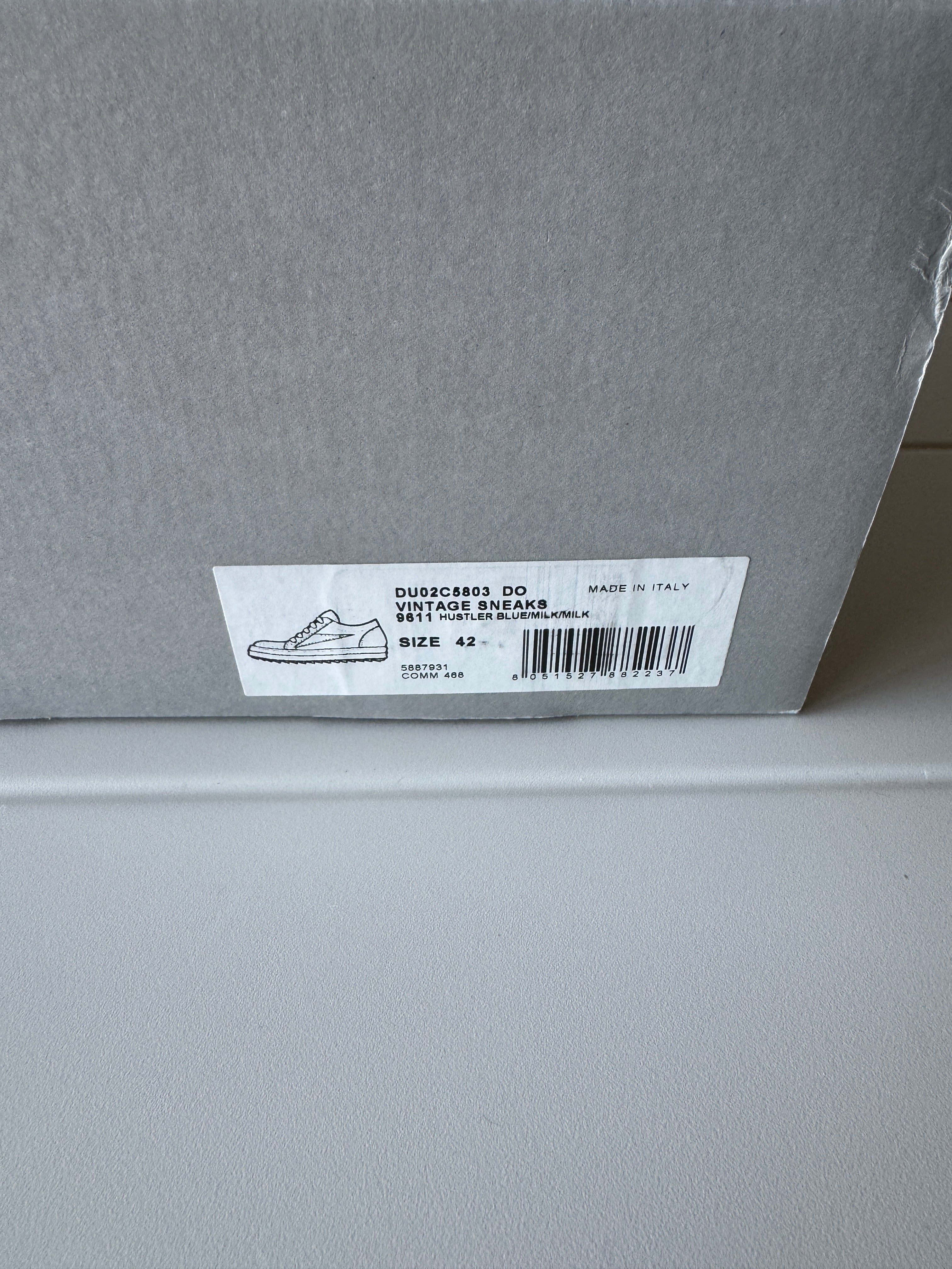 Rick Owens Black Vans Vintage Sneakers 42/9