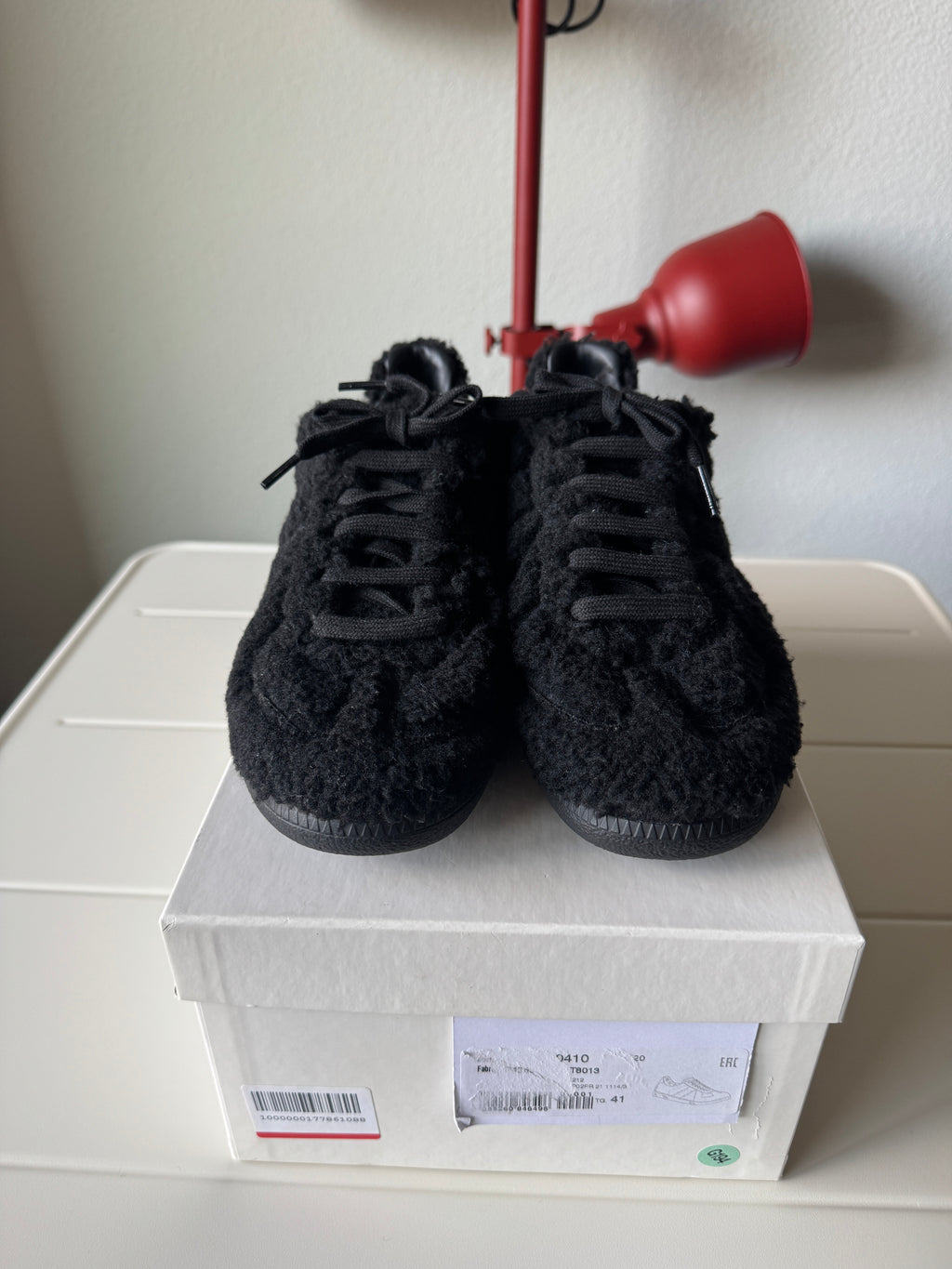 Maison Margiela Black Shearling Fur Gats 41/8