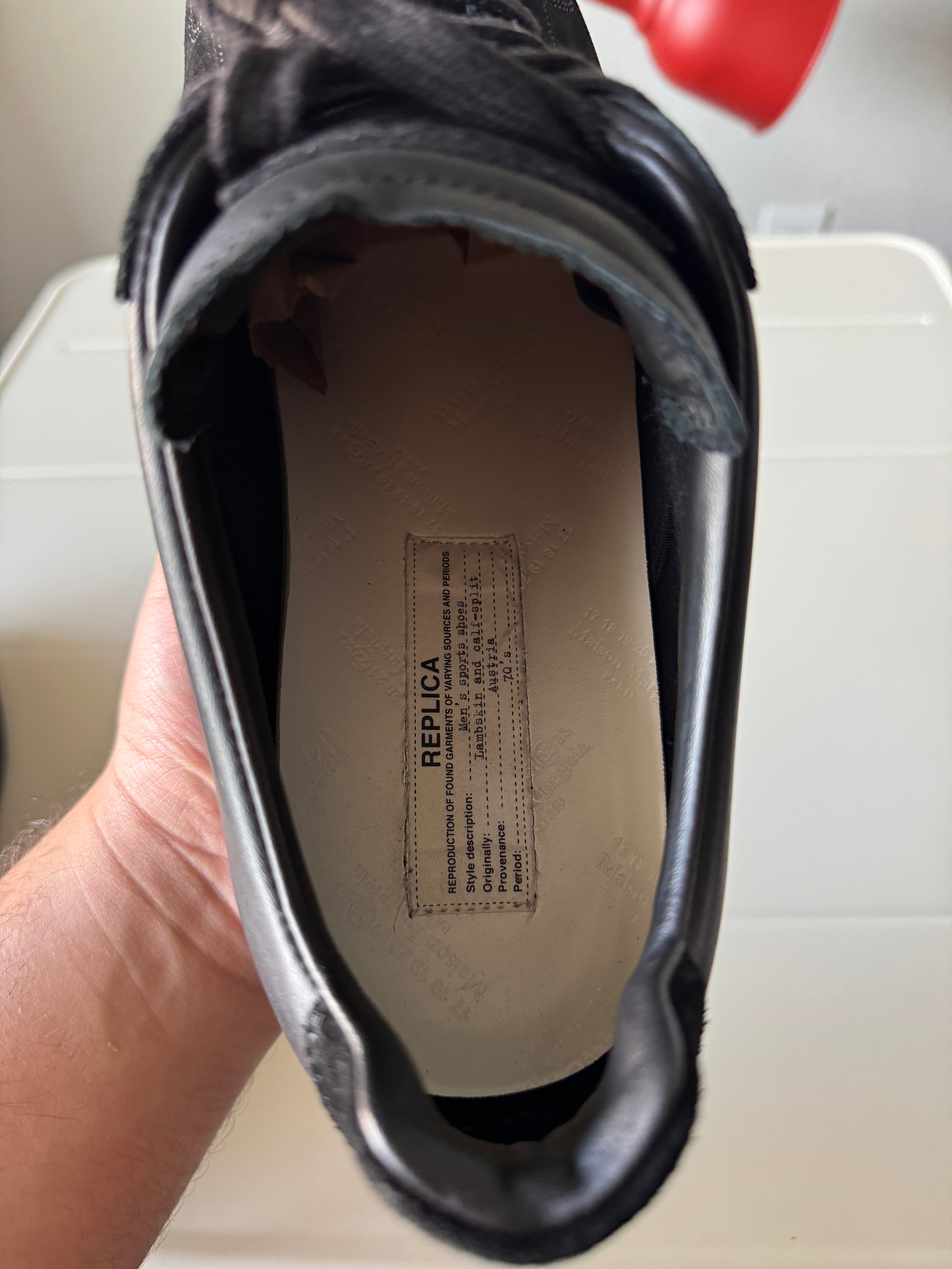 Maison Margiela Triple Black Gats 46/13
