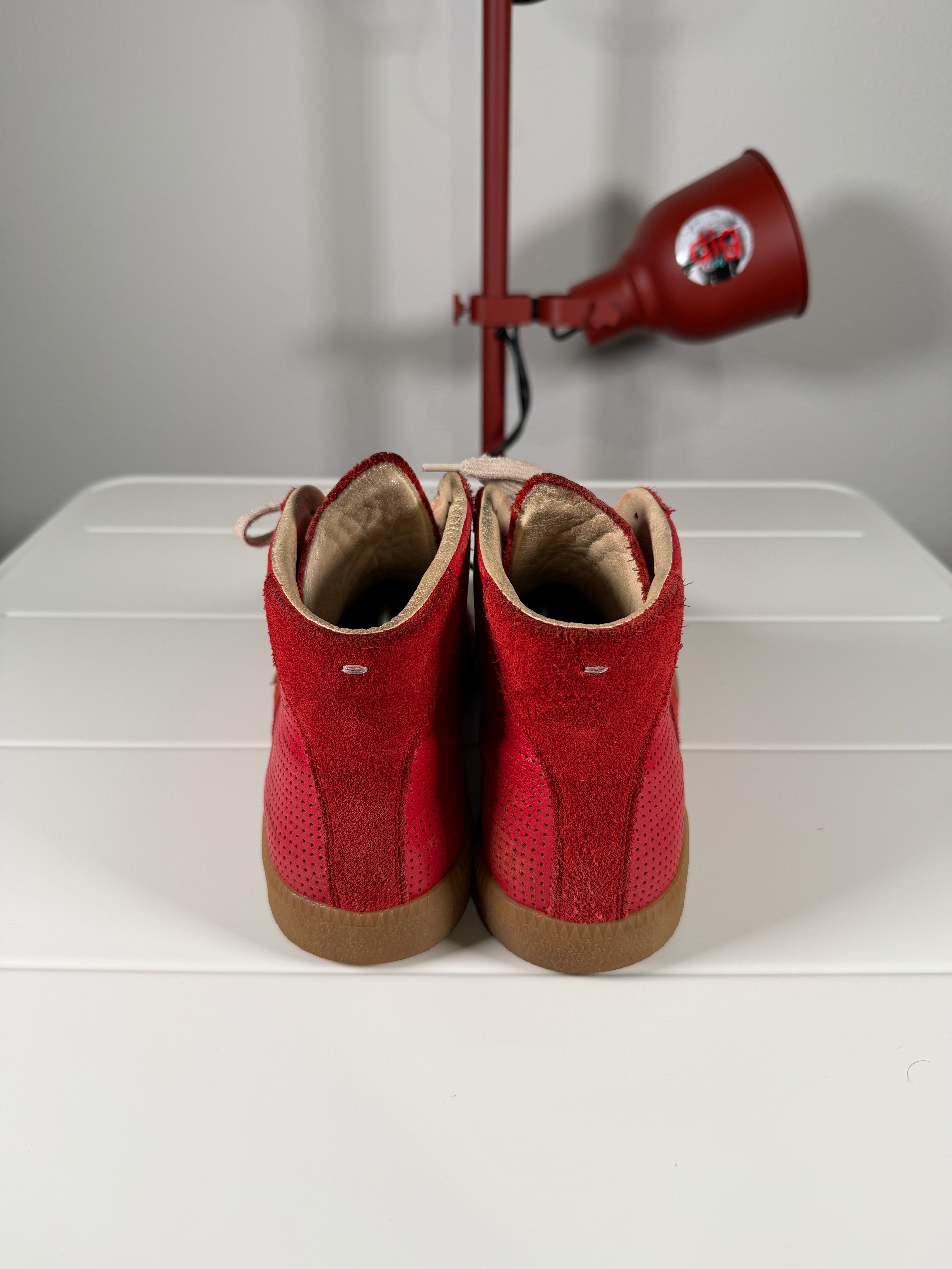 Maison Margiela Mesh Red High Gats 44/11