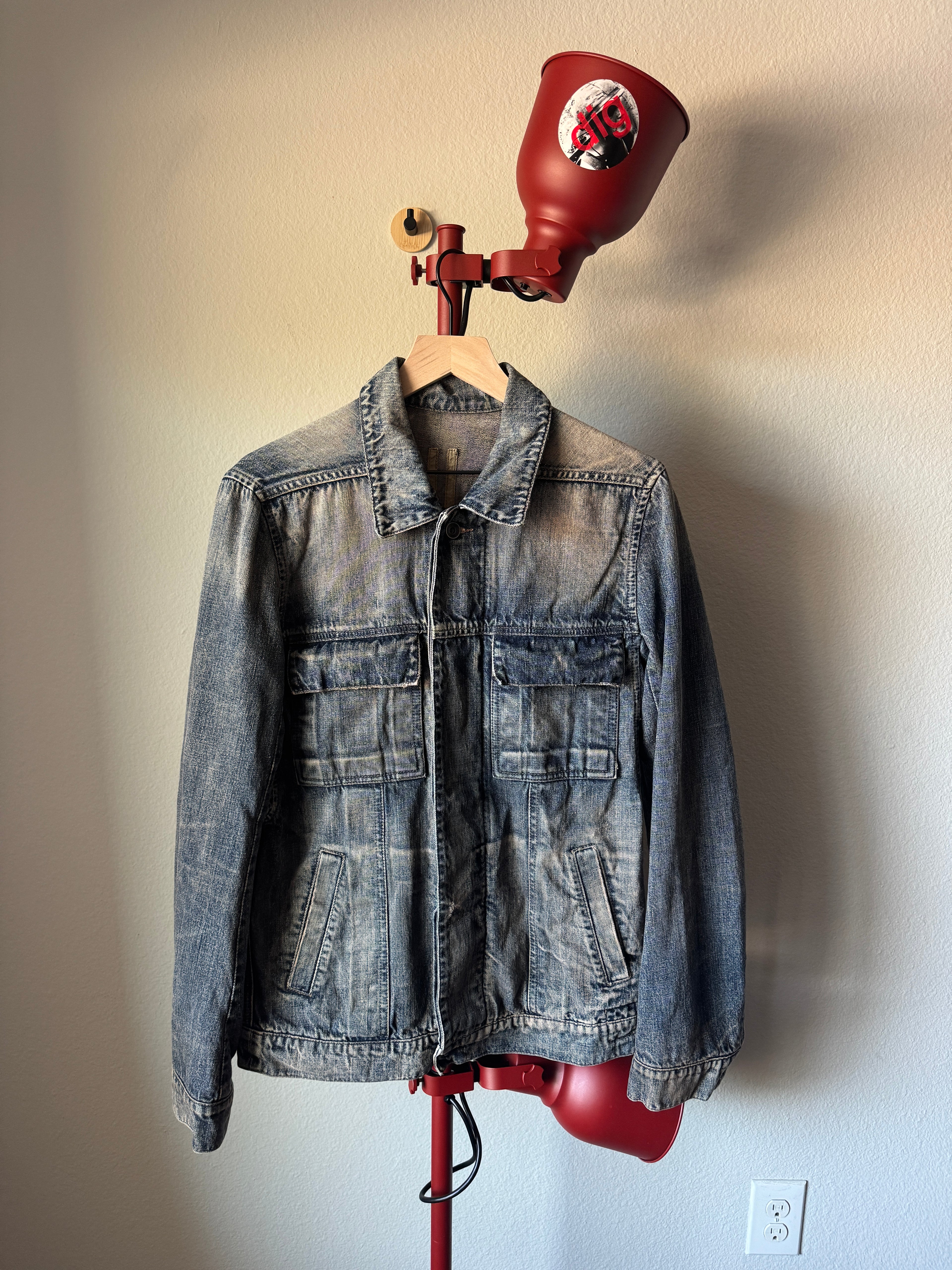 Rick Owens Olmar & Mirta Hustler Sample Trucker Jacket M