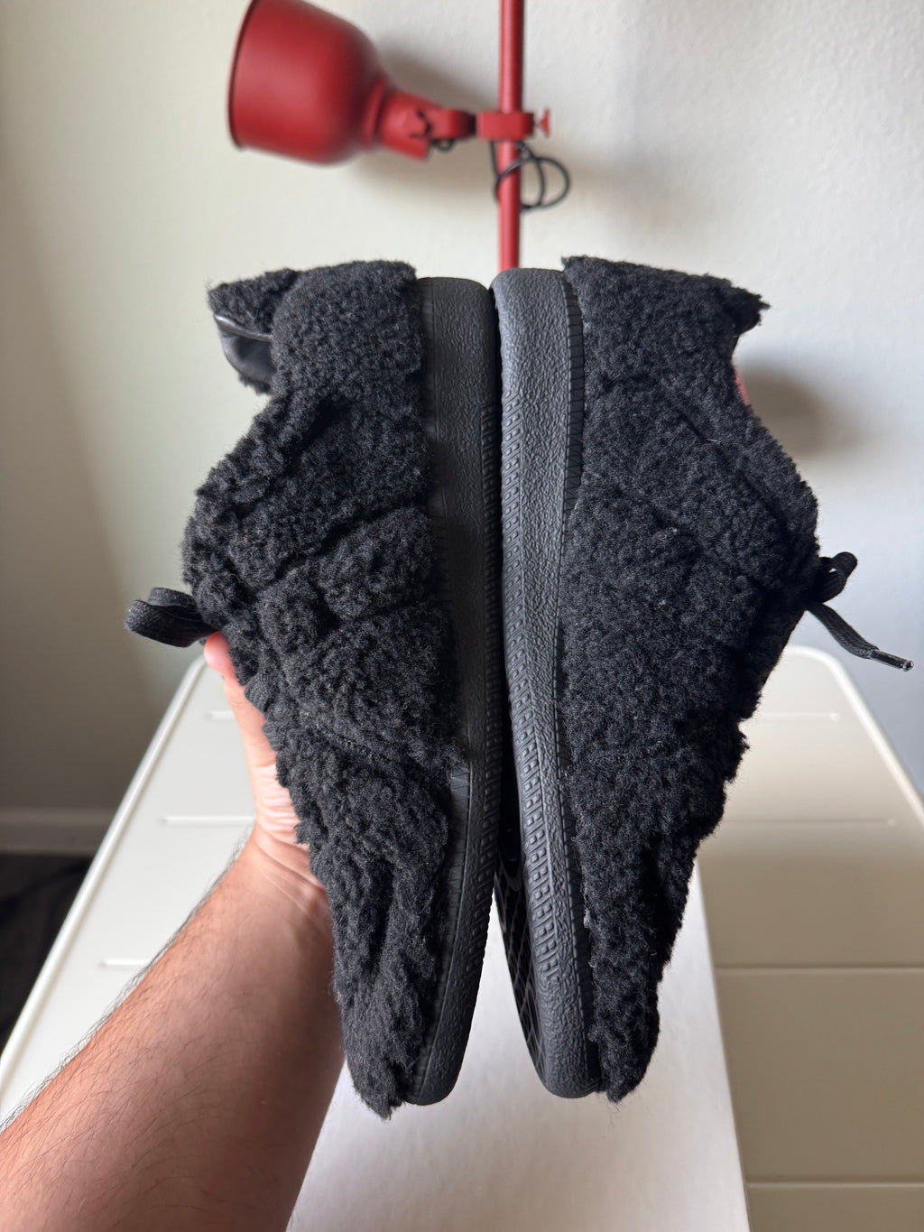 Maison Margiela Black Shearling Fur Gats 41/8