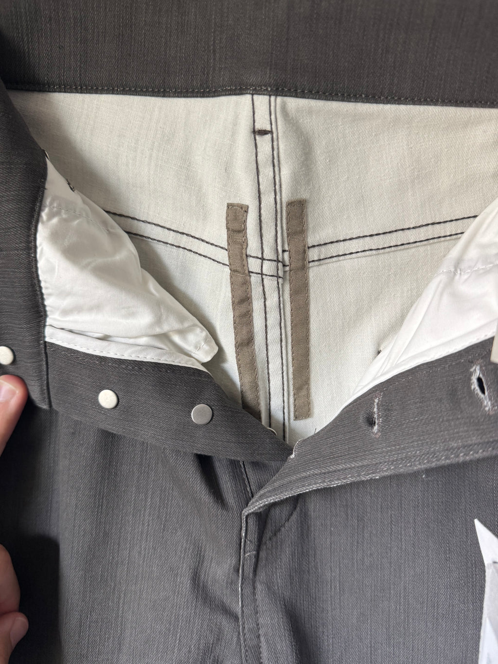 Rick Owens Dark Dust Detroit Cut Denim