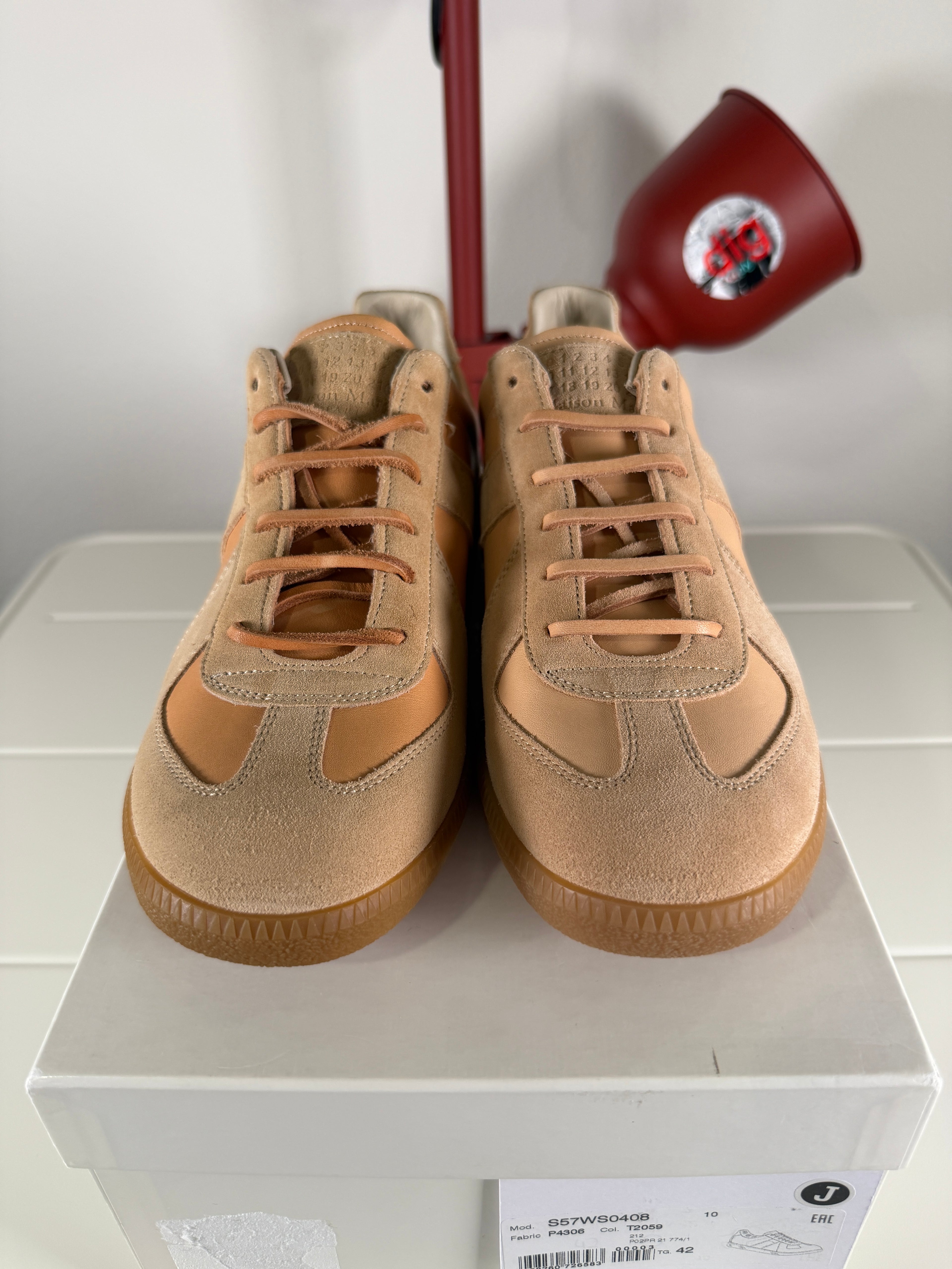 Maison Margiela Vachetta Tan Leather Gats 42/9