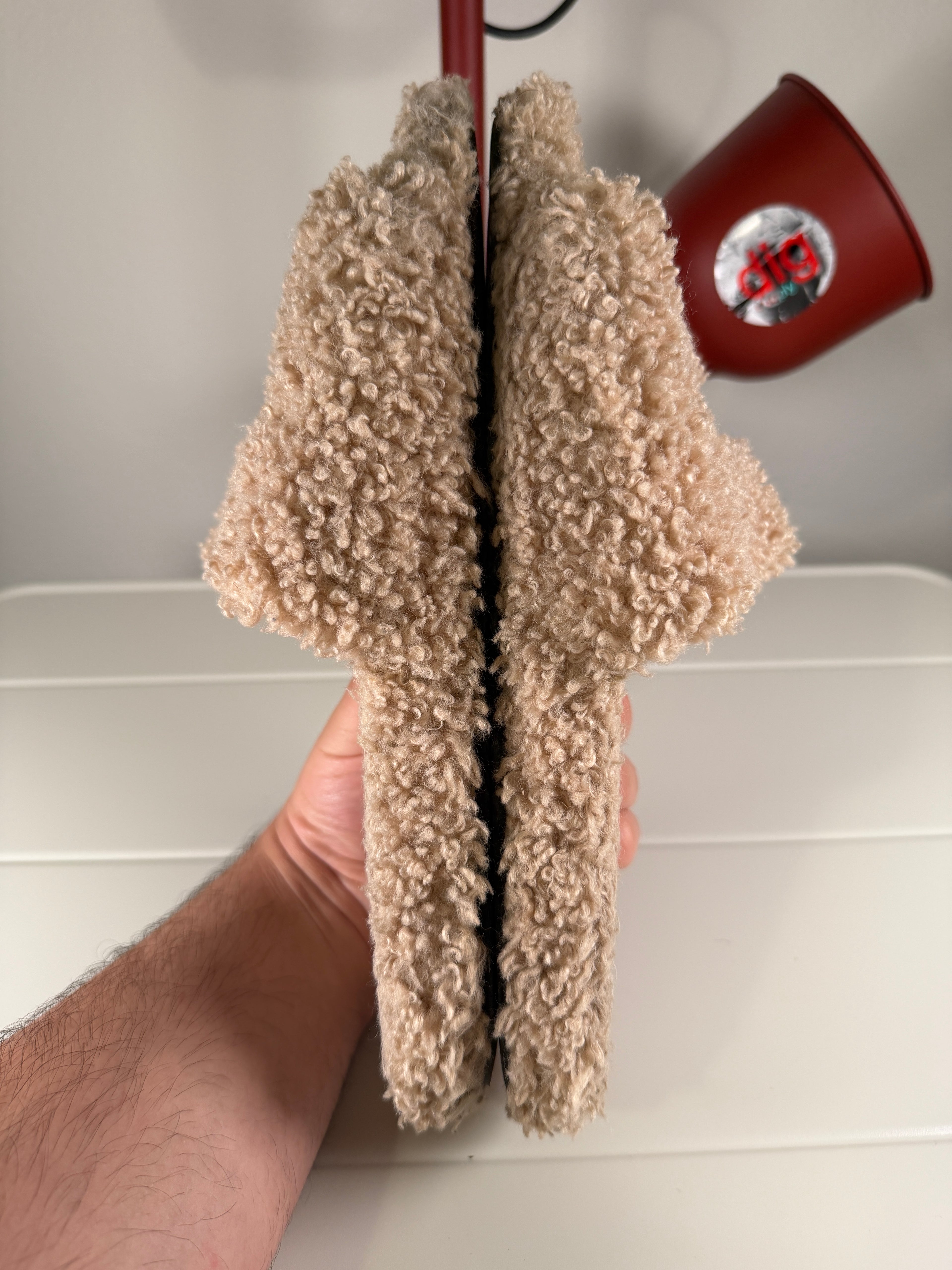 Balenciaga Campaign Beige Fur Slides 46/13