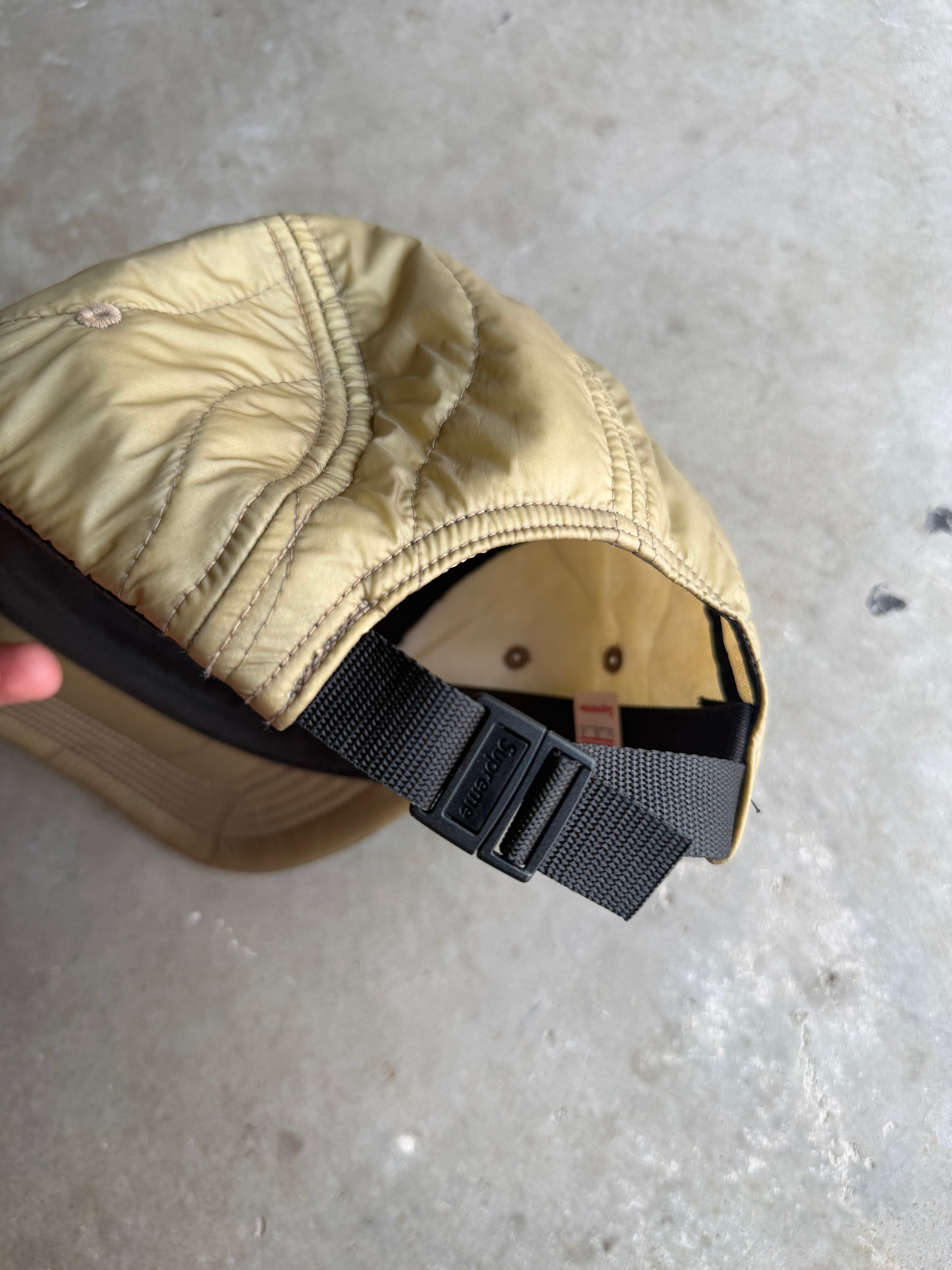 Supreme Olive Quilted Camp Cap