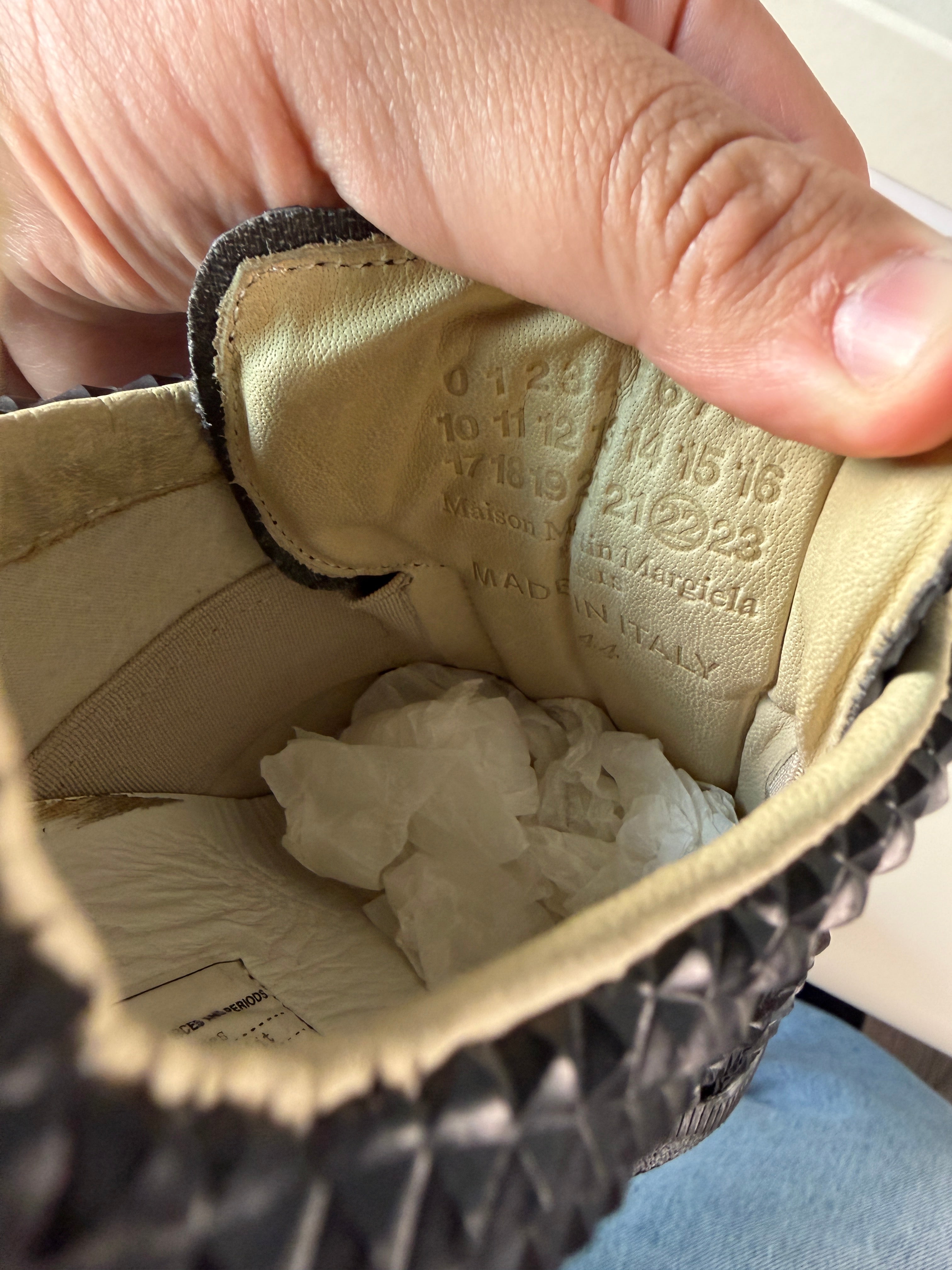 Maison Margiela Black Studded Gats 44/11