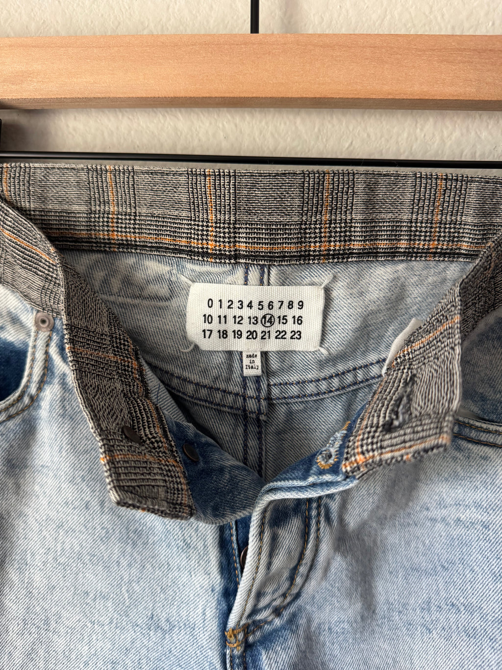 Maison Margiela Plaid Waist Re-edition Denim 30