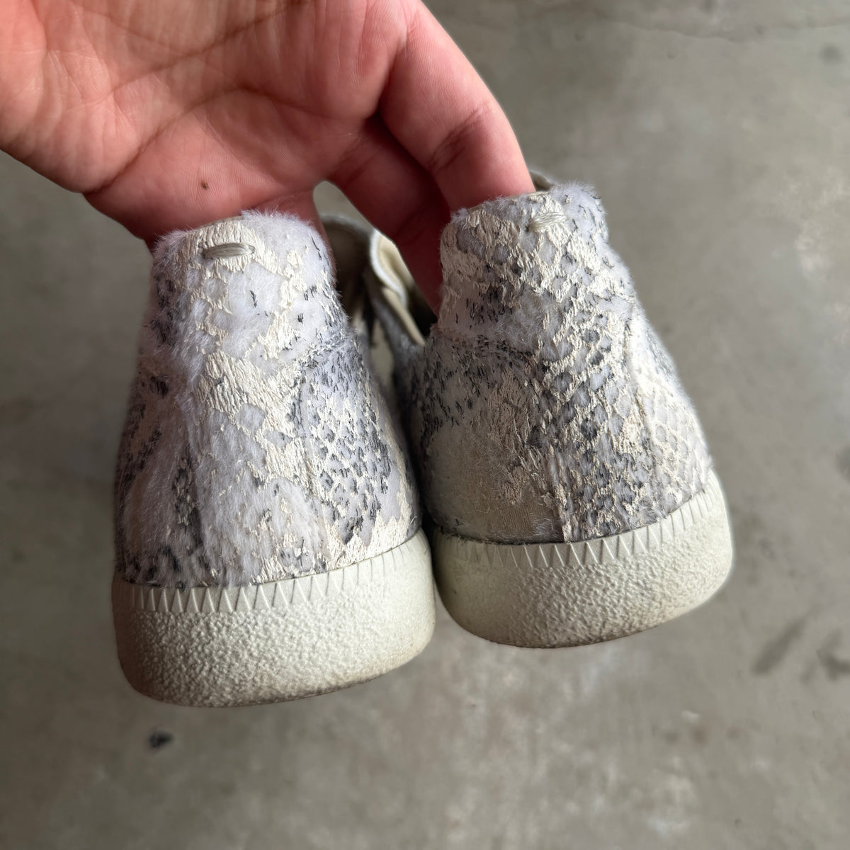 Maison Margiela Pony Hair Snake Skin Gats 44/11
