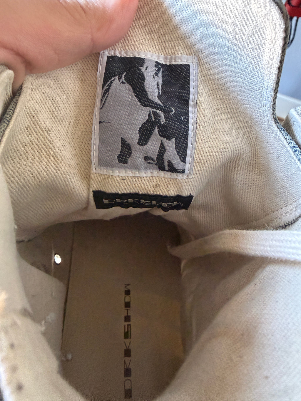 Rick Owens Drkshdw Distressed Denim Ramones 44/11