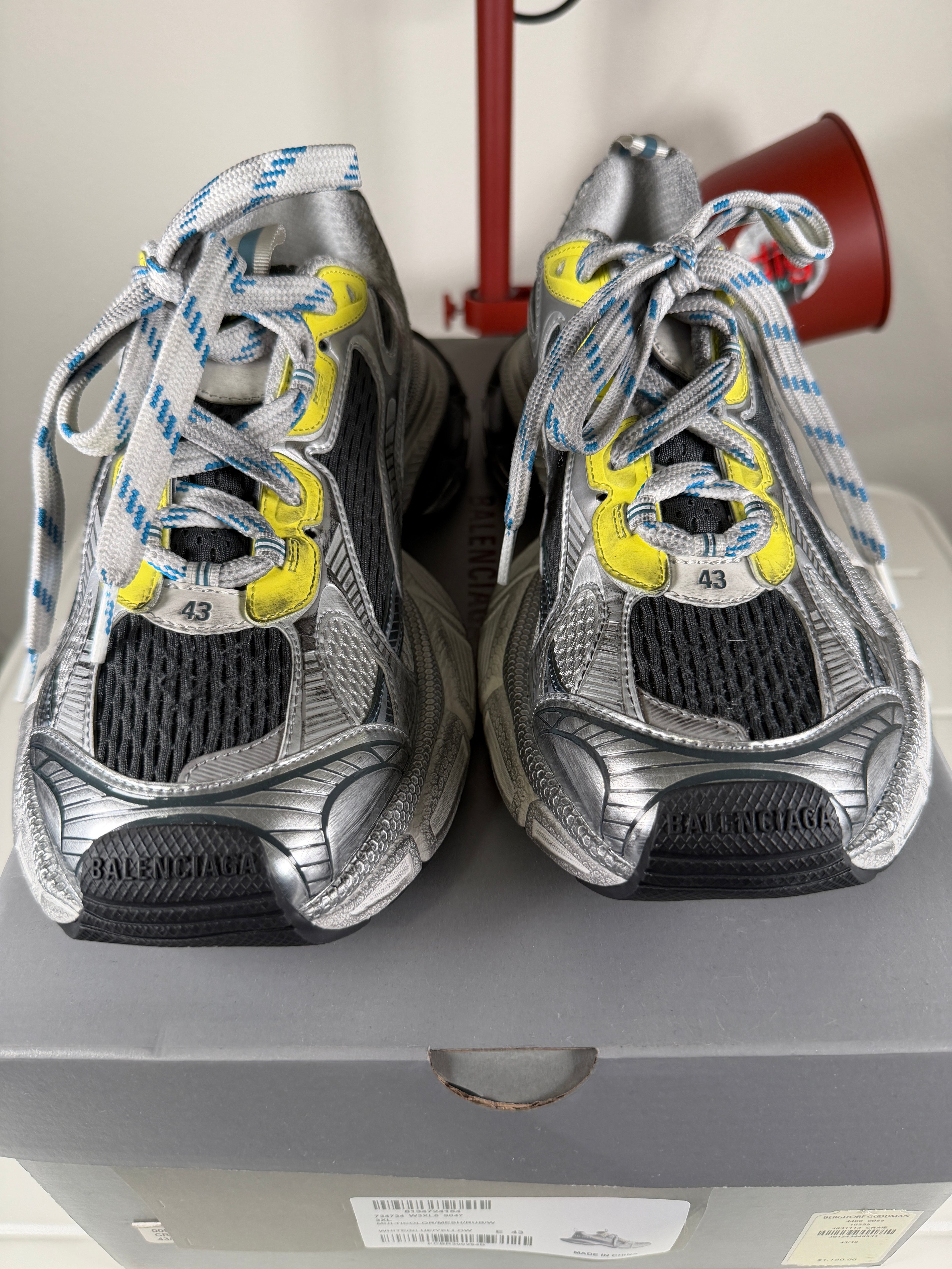 Balenciaga 3XL Yellow Navy Sneakers 43/10