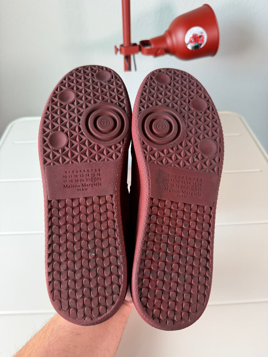 Maison Margiela Wine Red Gats 43/10