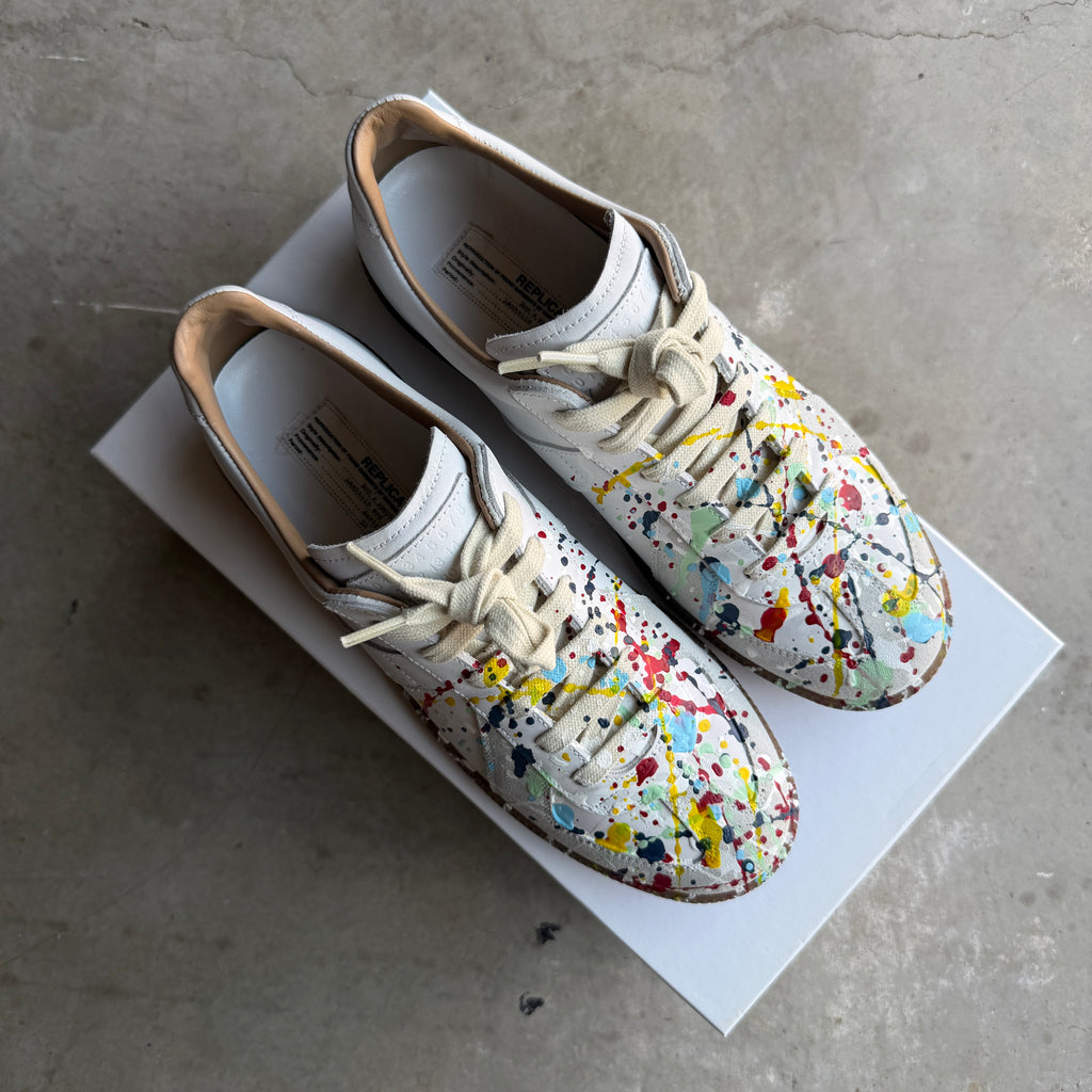 Maison Margiela White Paint Splatter Gats 41.5/8.5