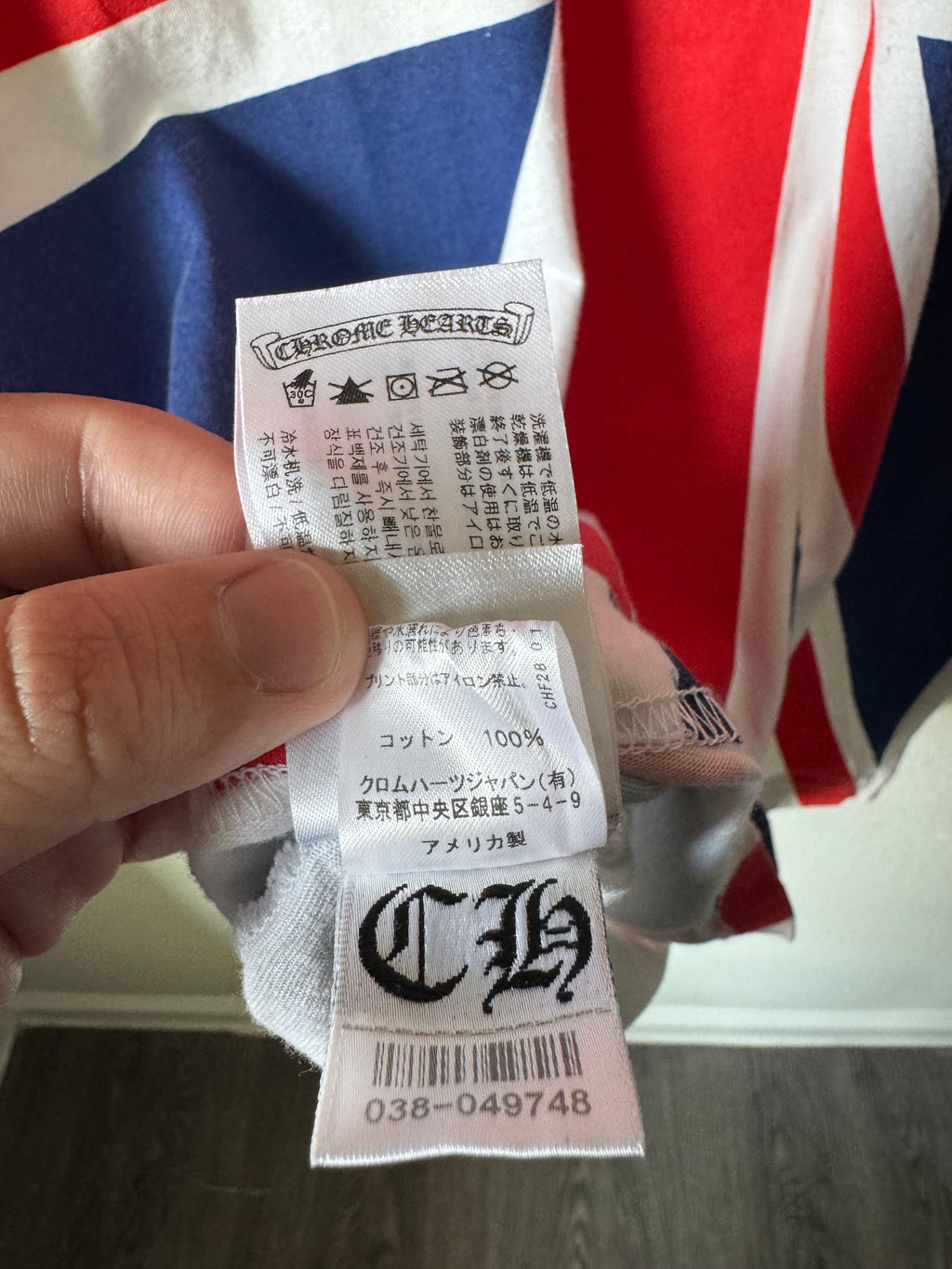 Chrome Hearts Union Jack Tee L