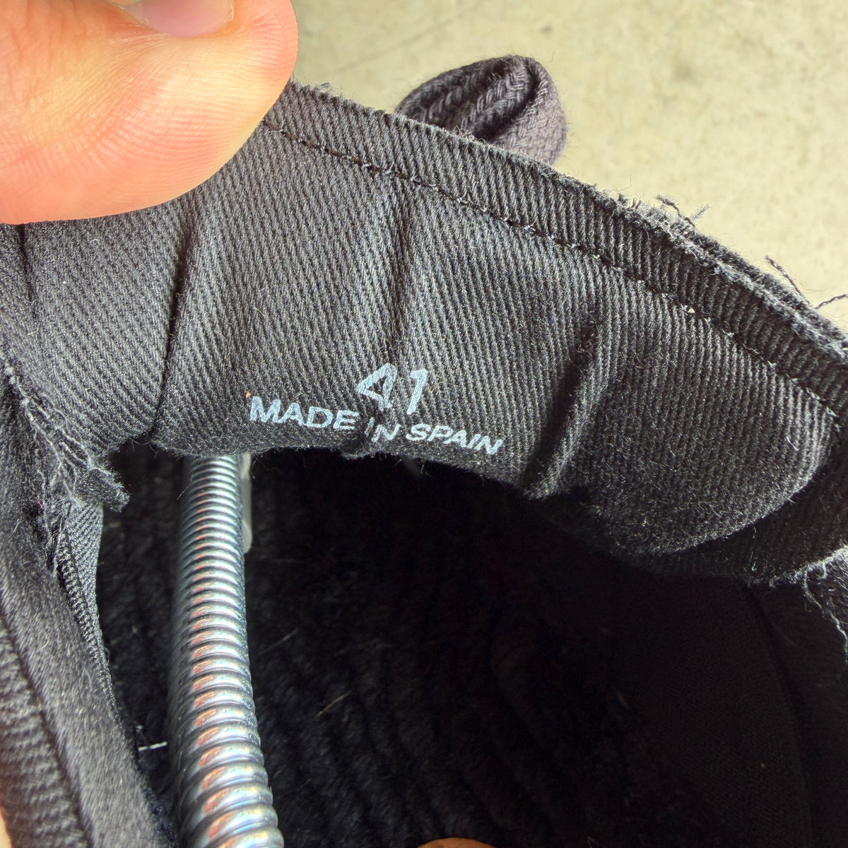 Maison Margiela Triple Black Espadrille Gats 41/8
