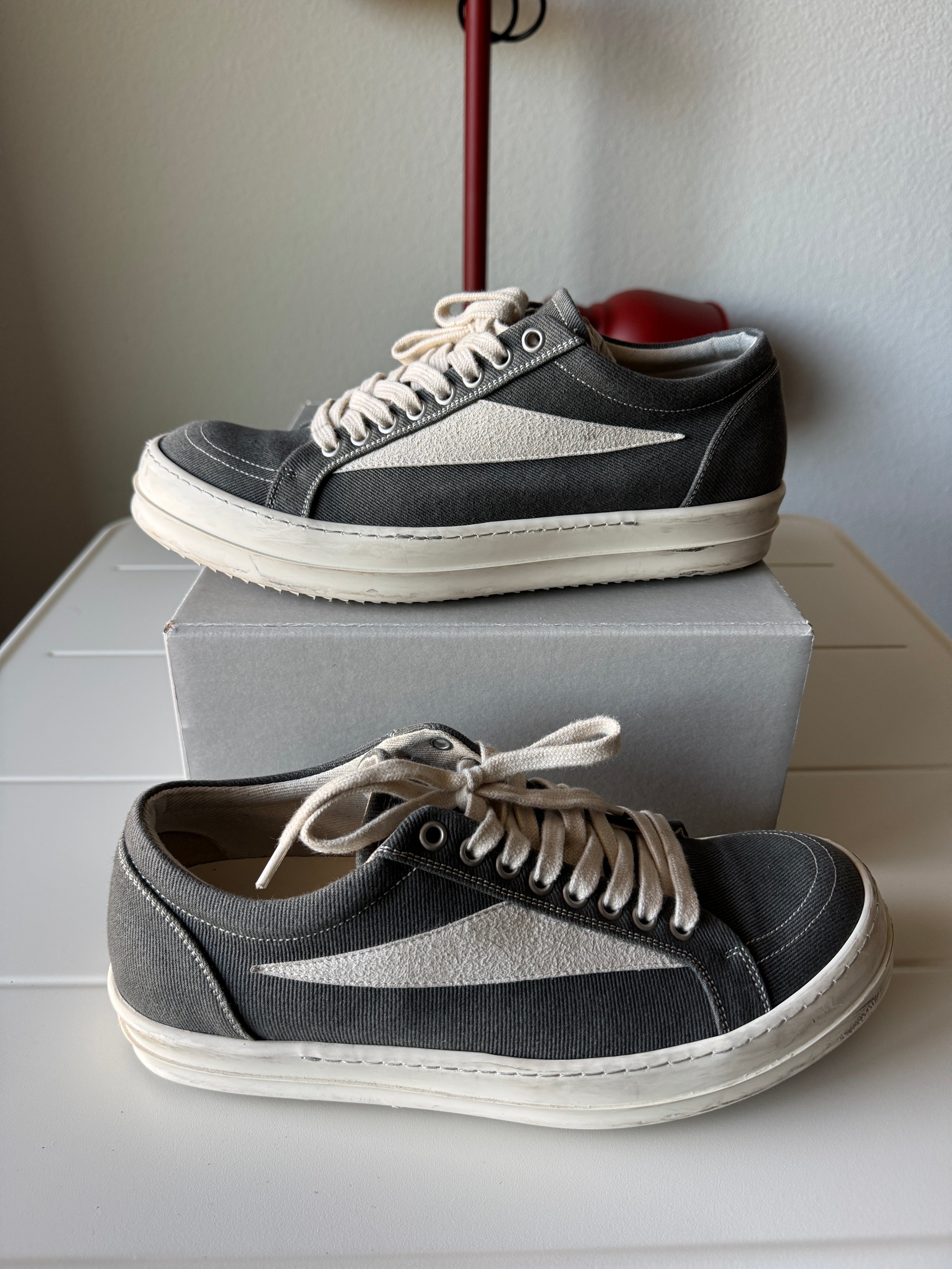 Rick Owens Black Vans Vintage Sneakers 42/9