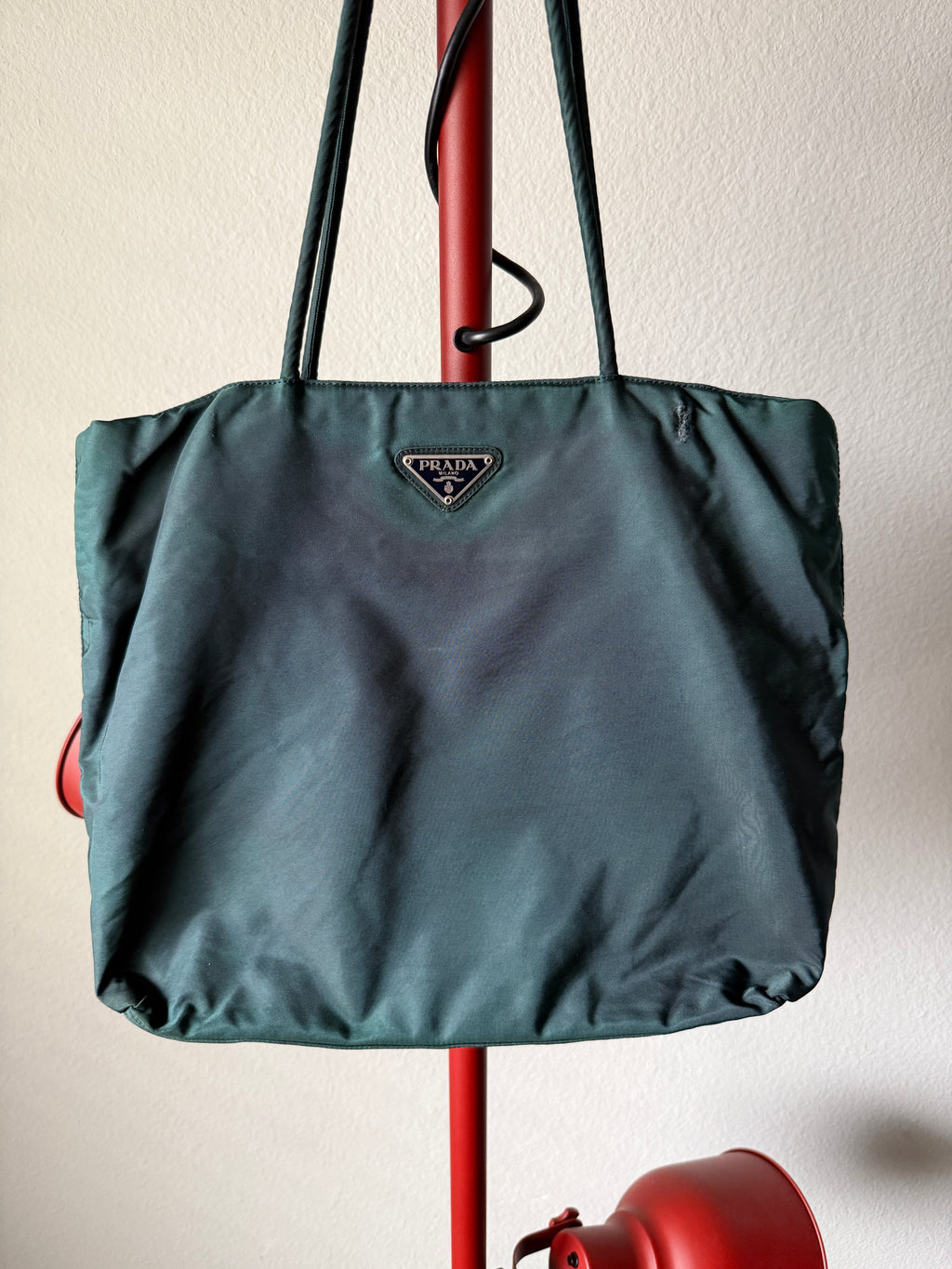 Prada Milano Nylon Ebano Handle Bag