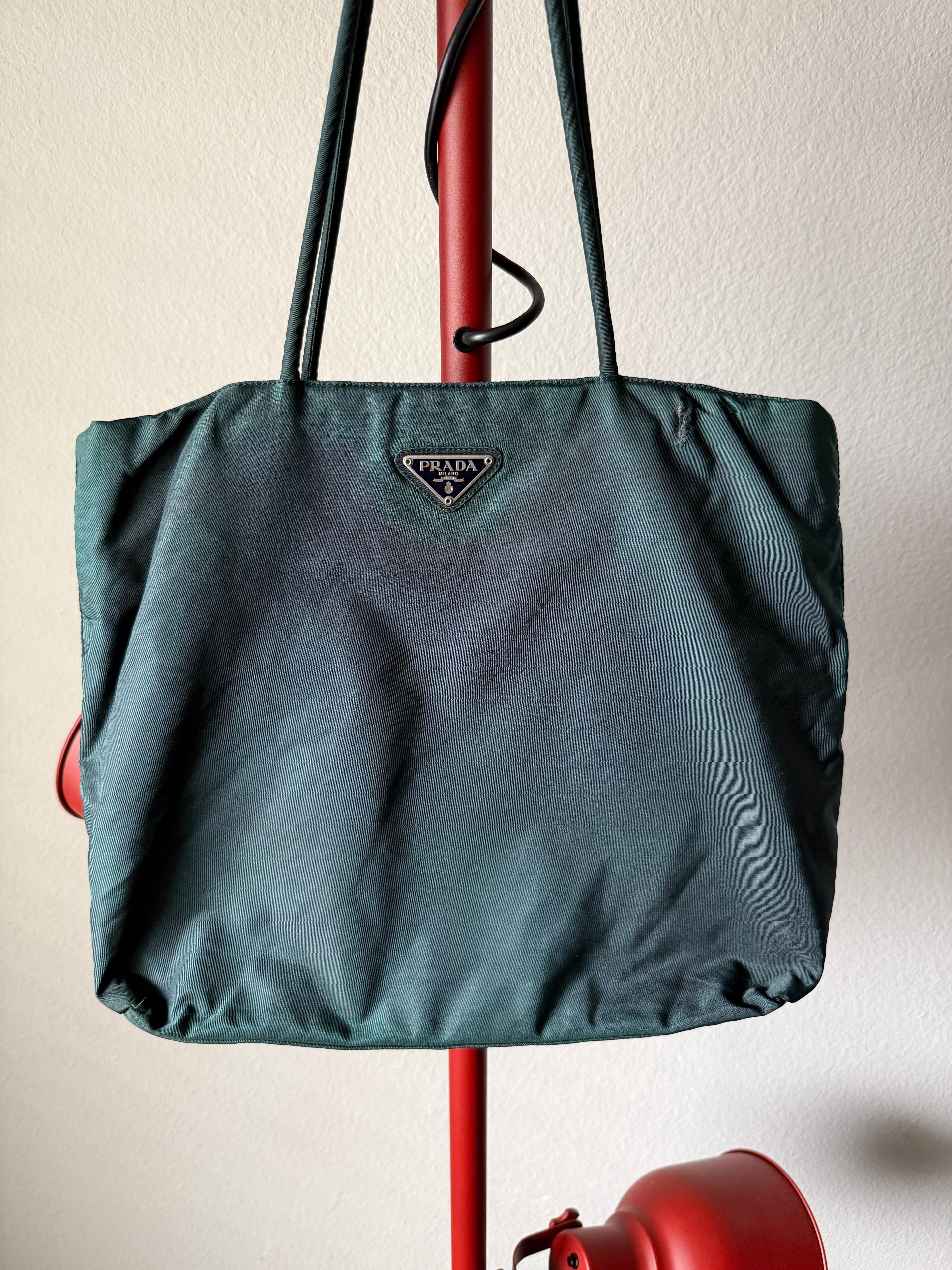 Prada Milano Nylon Ebano Handle Bag