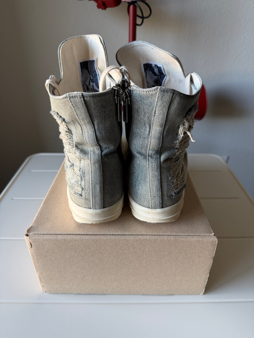 Rick Owens Drkshdw Distressed Denim Ramones 44/11