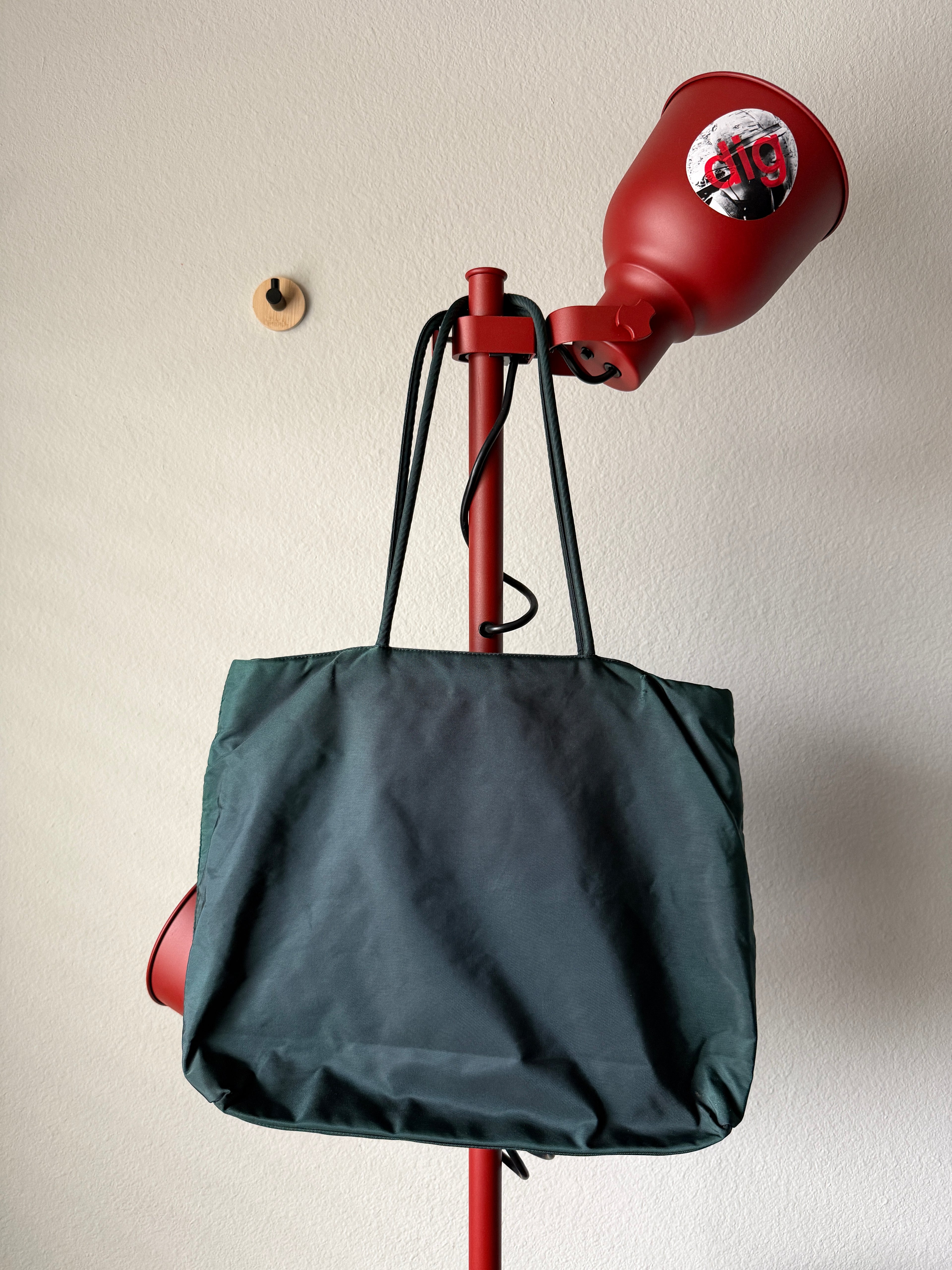 Prada Milano Nylon Ebano Handle Bag