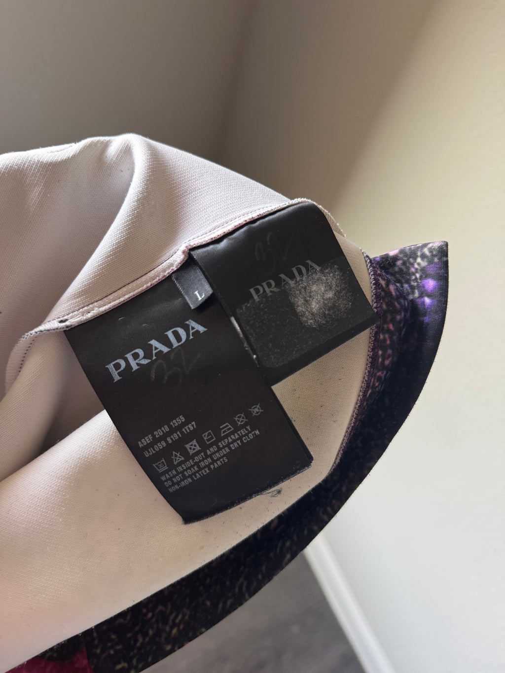 Prada Sample Psychedelic Quarter Zip Shirt L