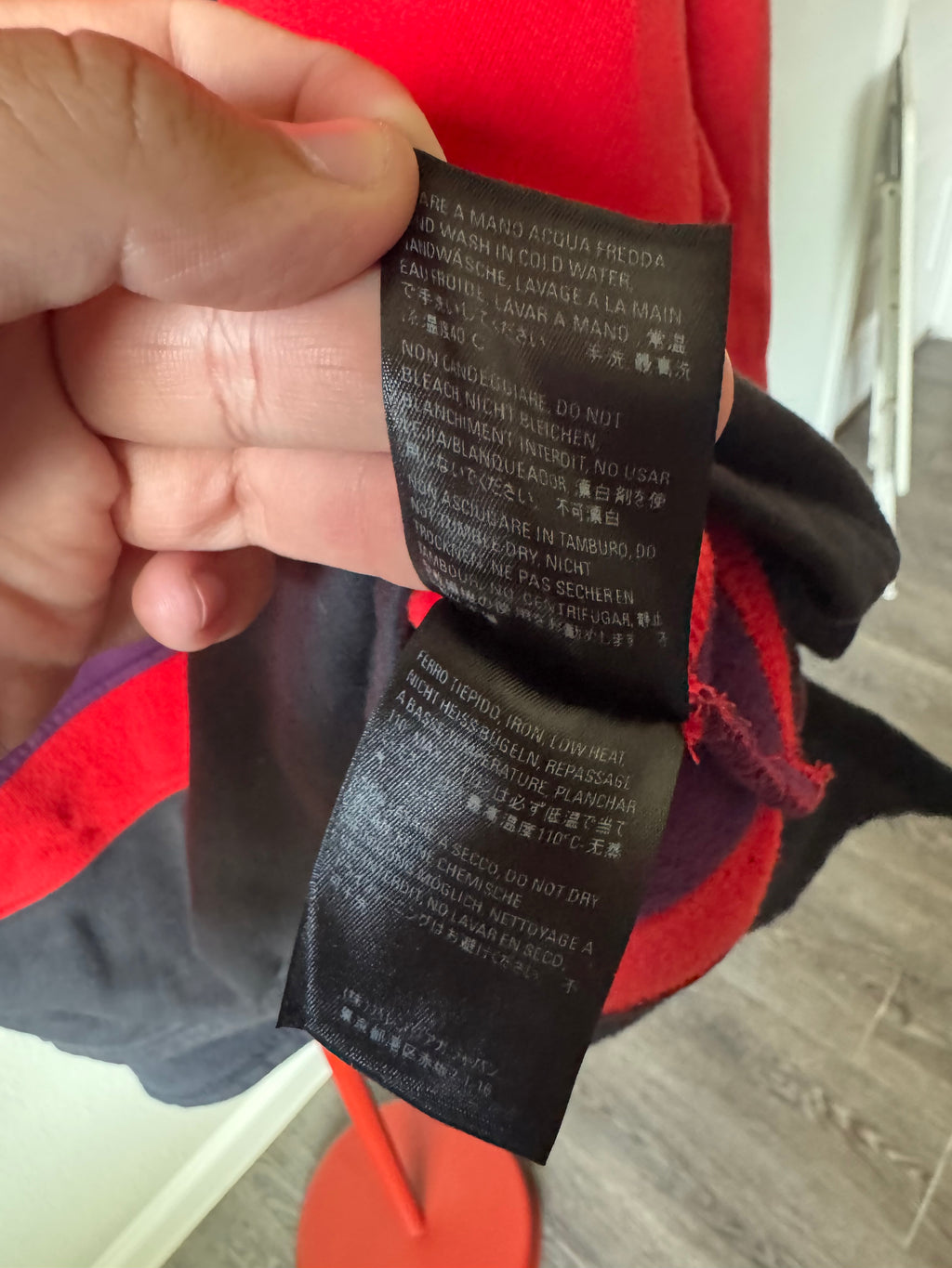 Balenciaga Quarter Zip Rive Gauche Sweatshirt Red M