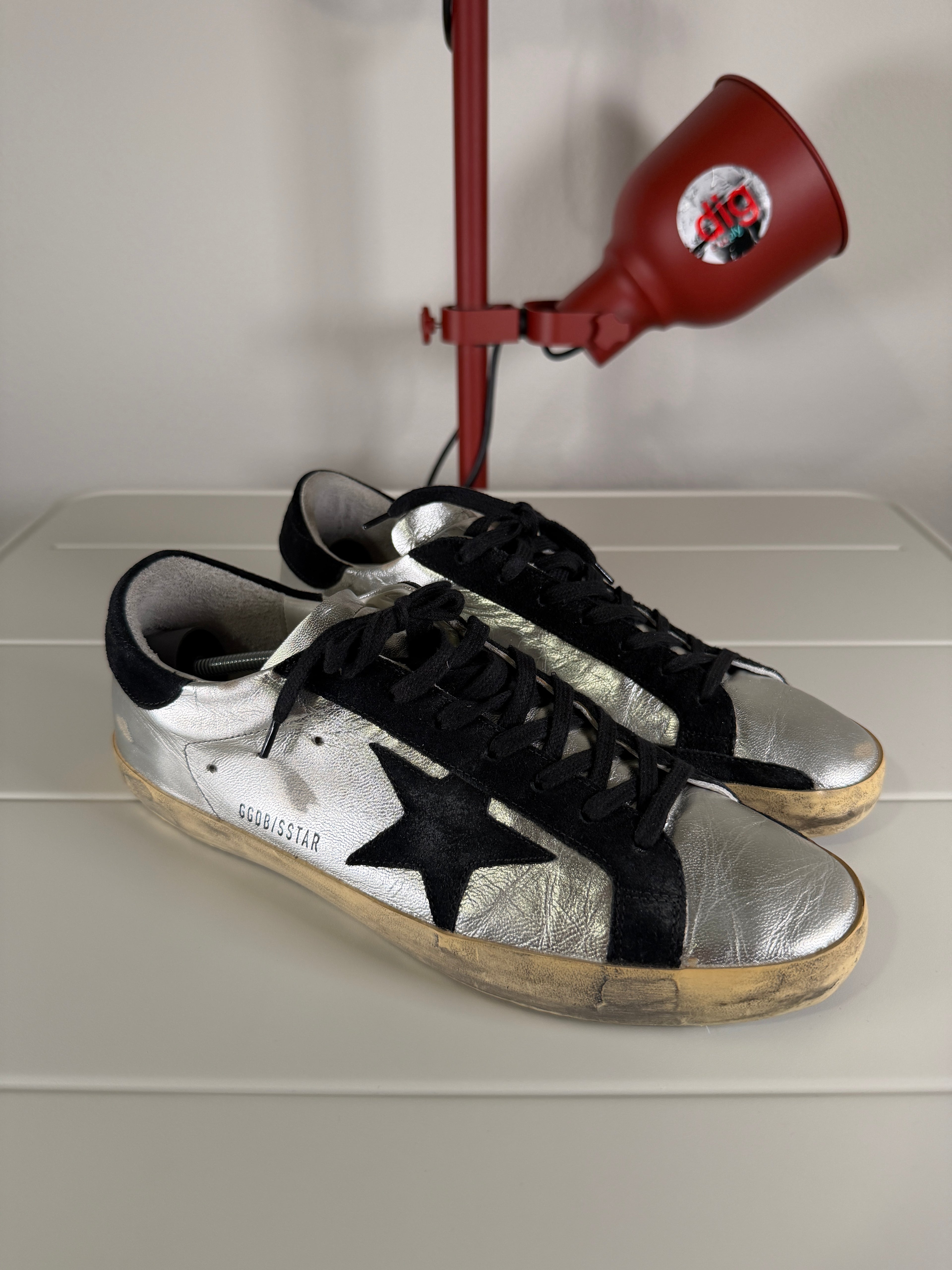 Golden Goose Silver Superstar 43/10