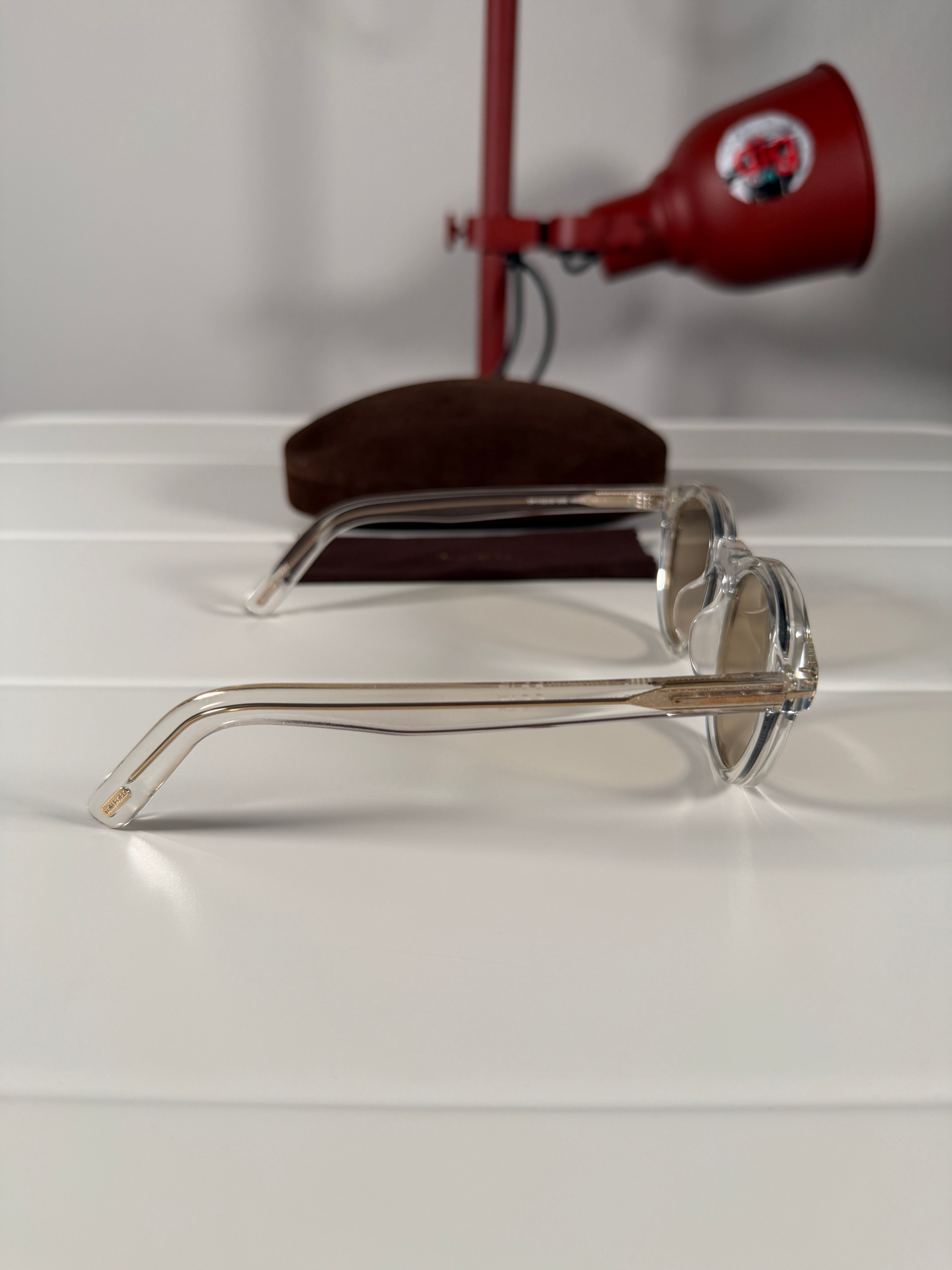Tom Ford Alt Fit Clear Gold Sunglasses