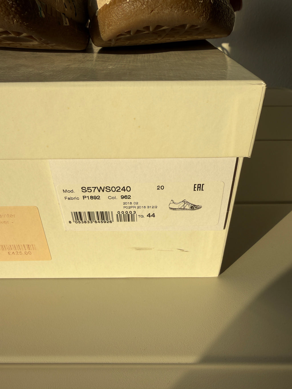 Maison Margiela Beige Paint Splatter Gats 44/11