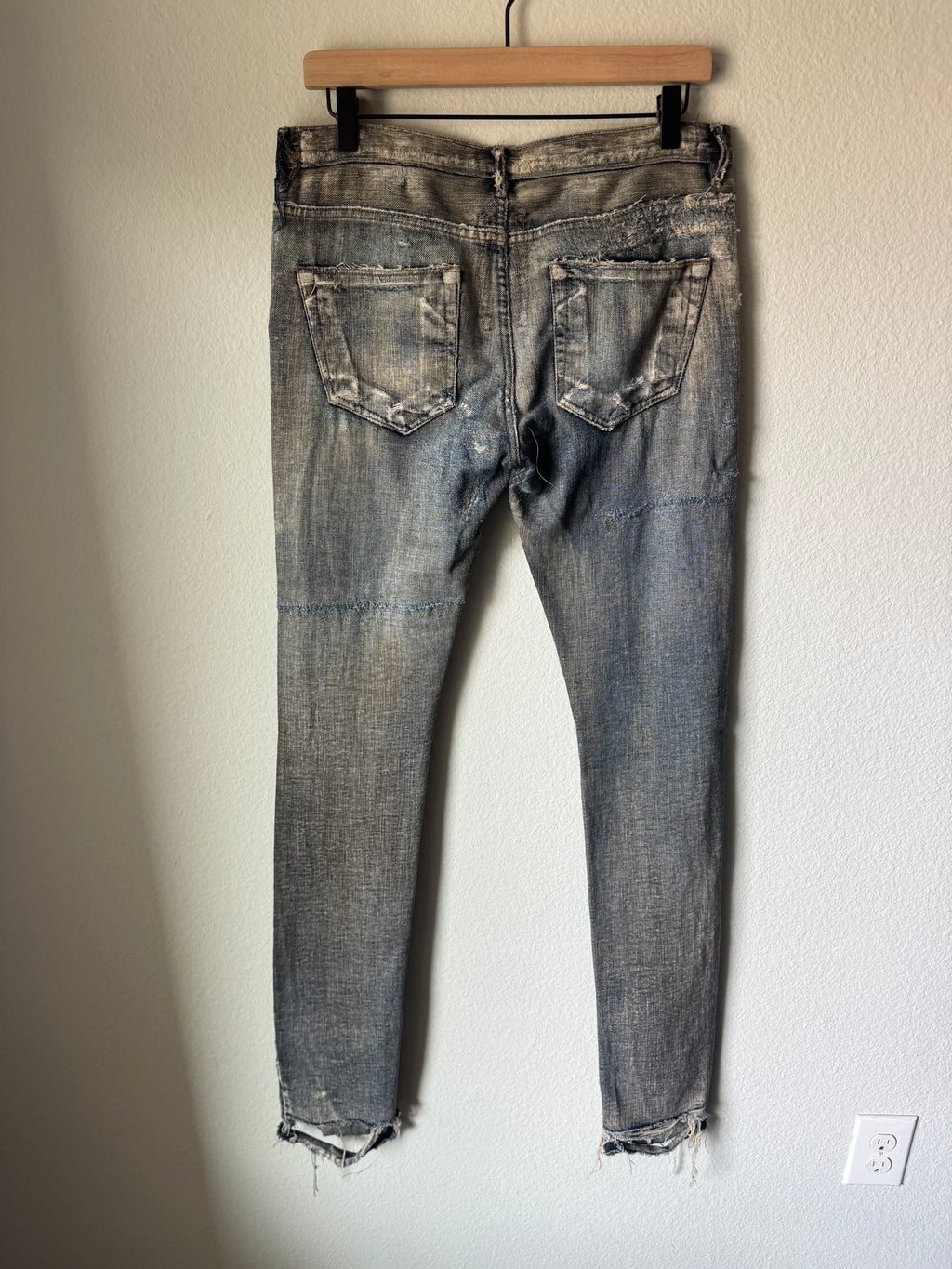 Rick Owens Olmar & Mirta Dust Wash Detroit Cut Denim 32