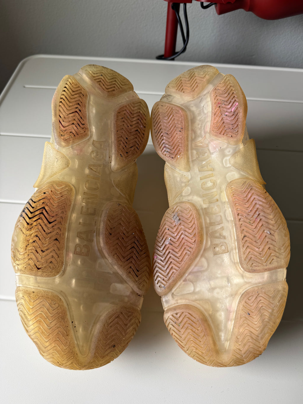 Balenciaga Triple S White Clear Sole 43/10