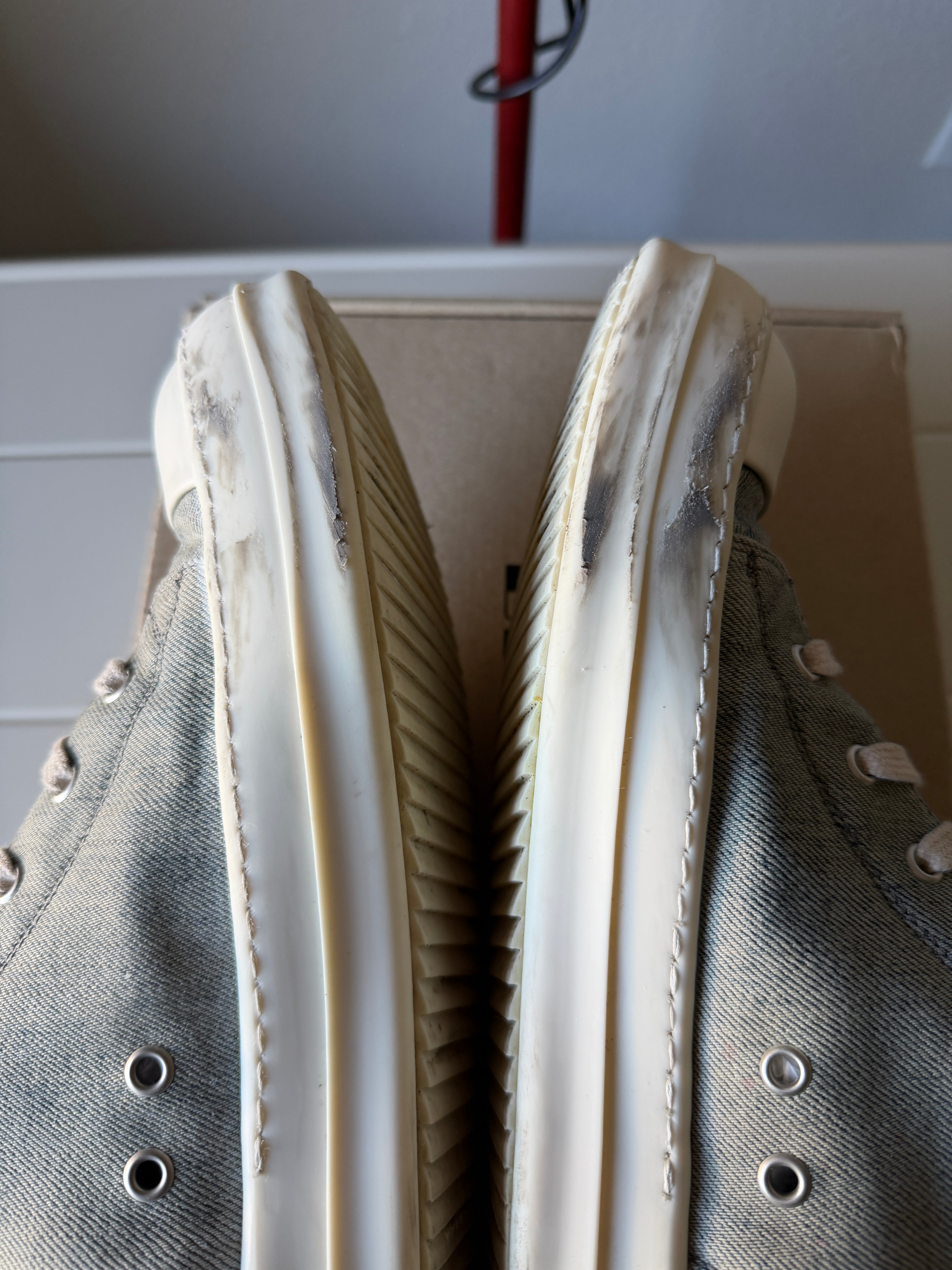 Rick Owens Drkshdw Distressed Denim Ramones 44/11