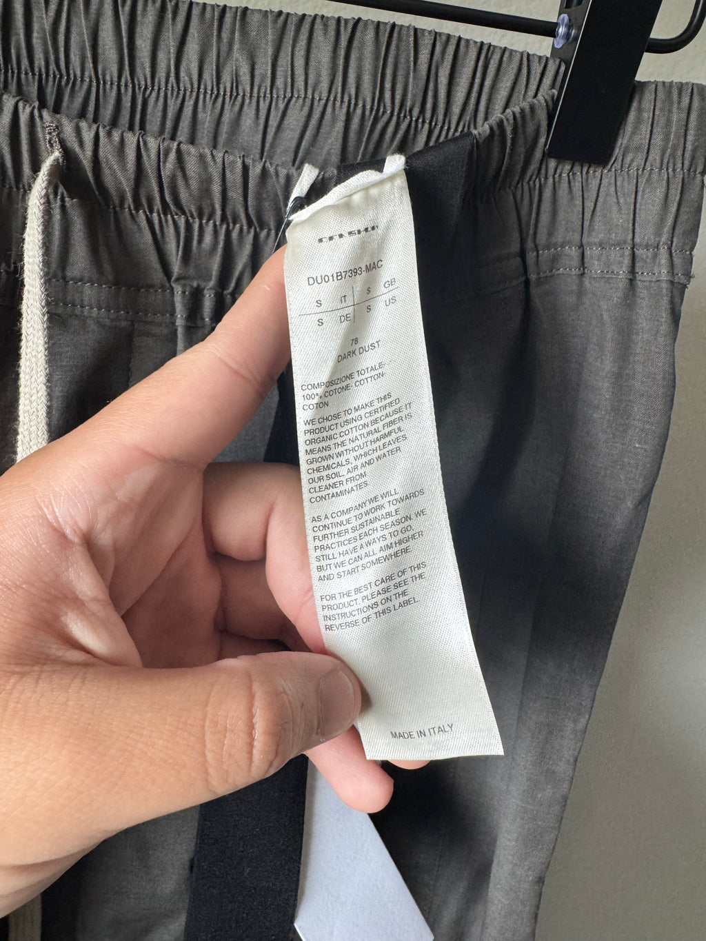 Rick Owens Dark Dust Pusher Pants S/34