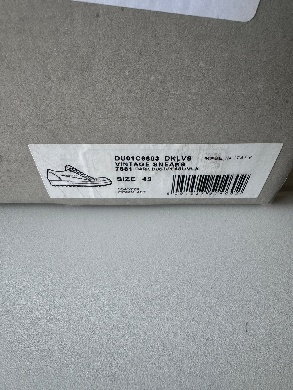 Rick Owens Olive Green Canvas Vans Vintage Sneakers 43/10