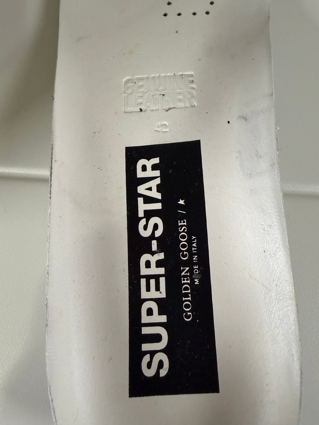 Golden Goose White Superstars 42/9